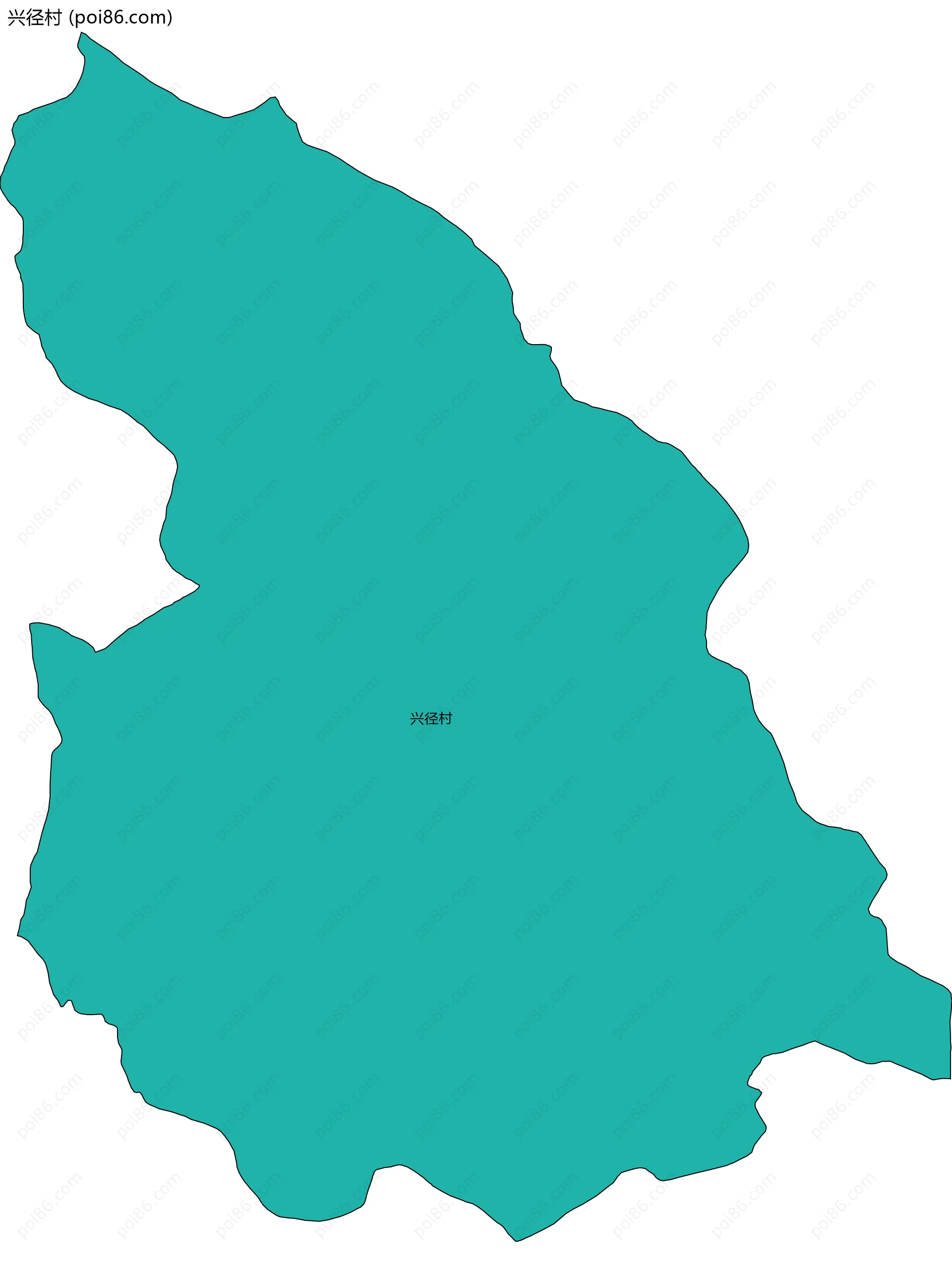 兴径村边界地图