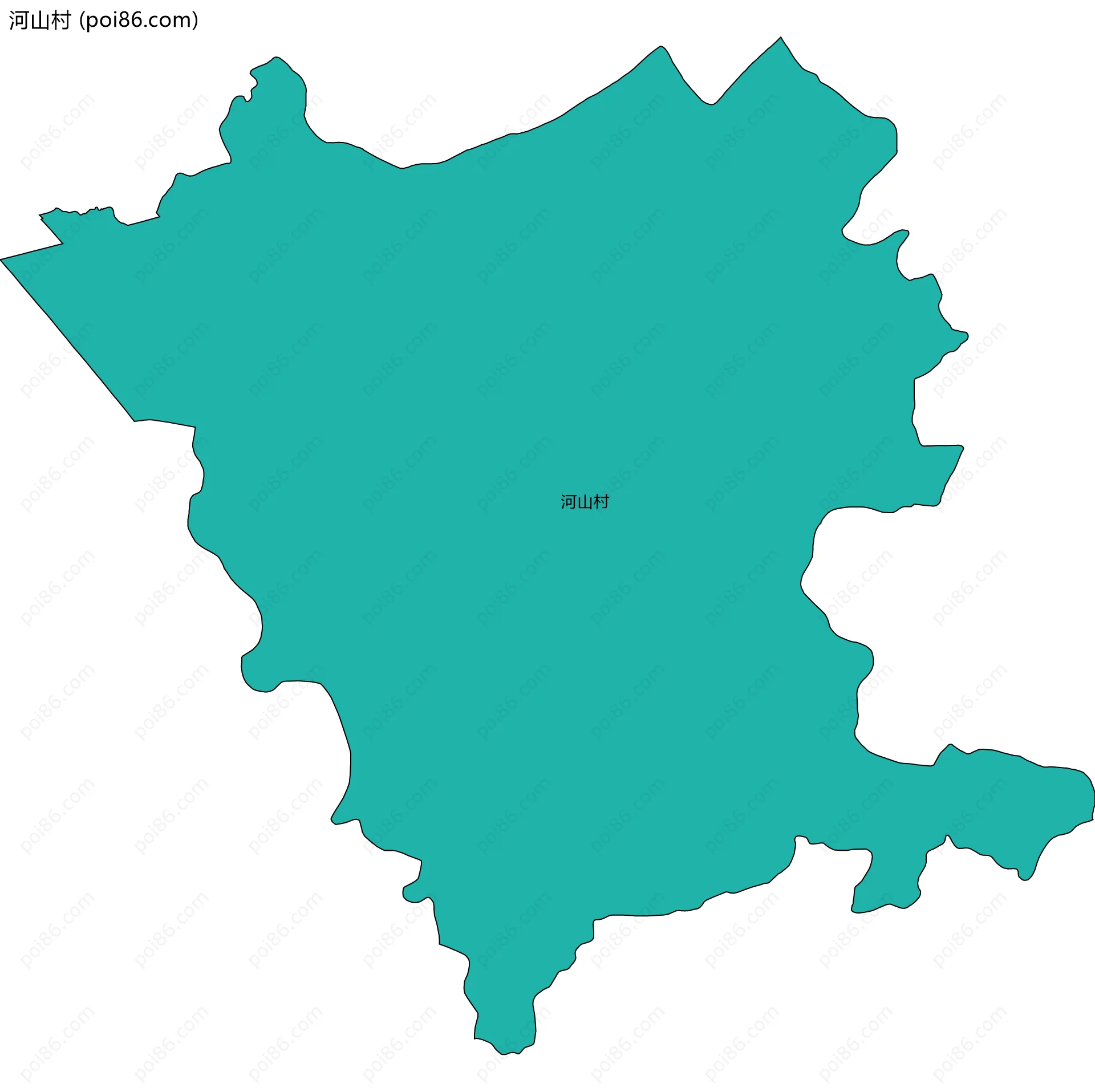 河山村边界地图