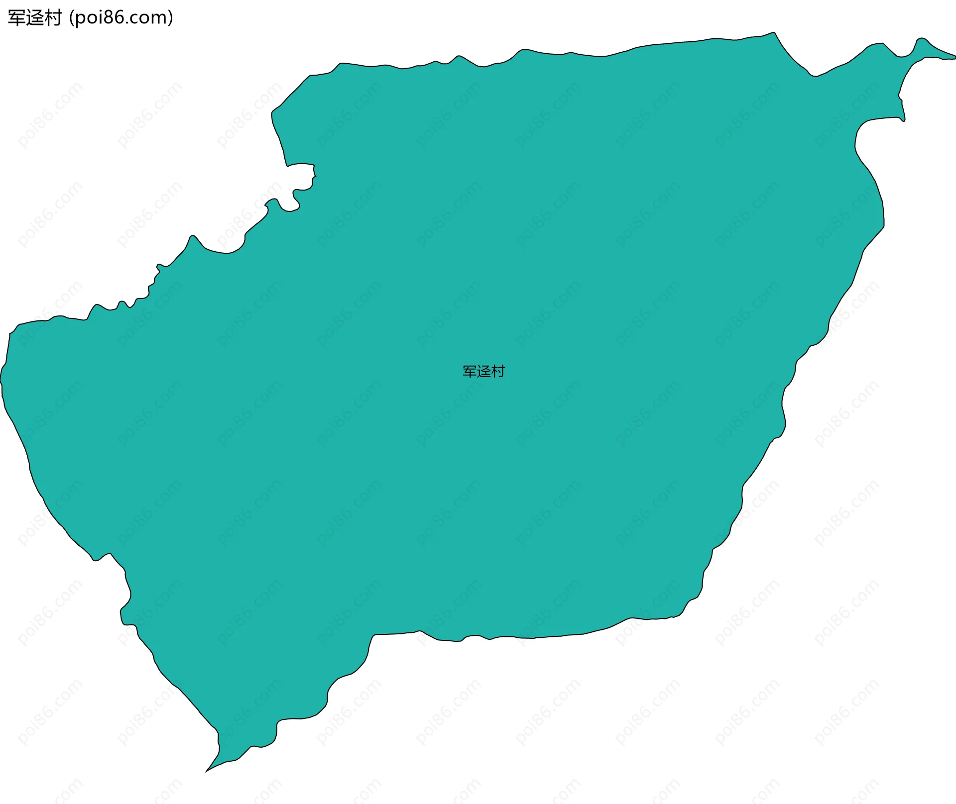 军迳村边界地图