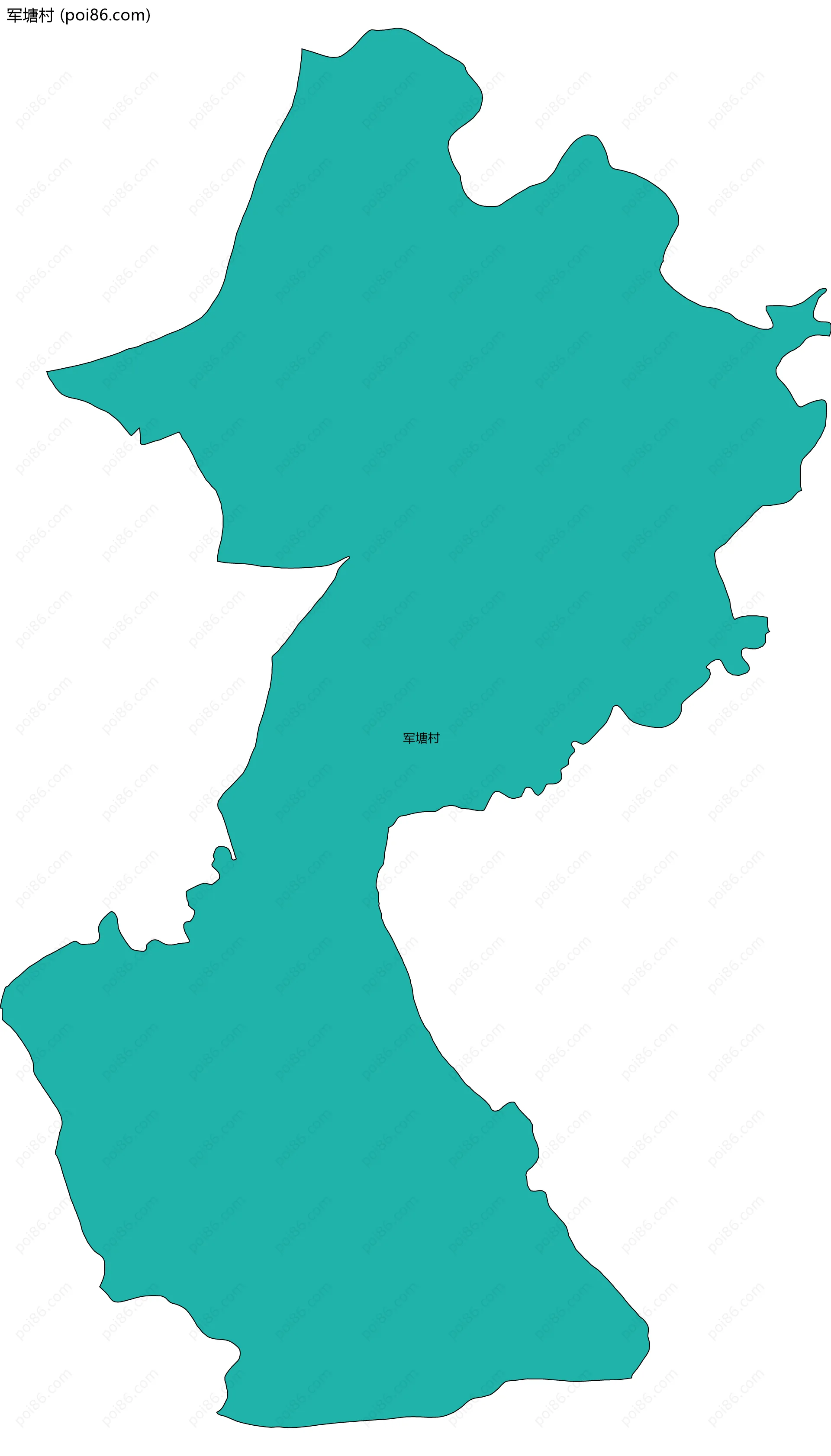 军塘村边界地图