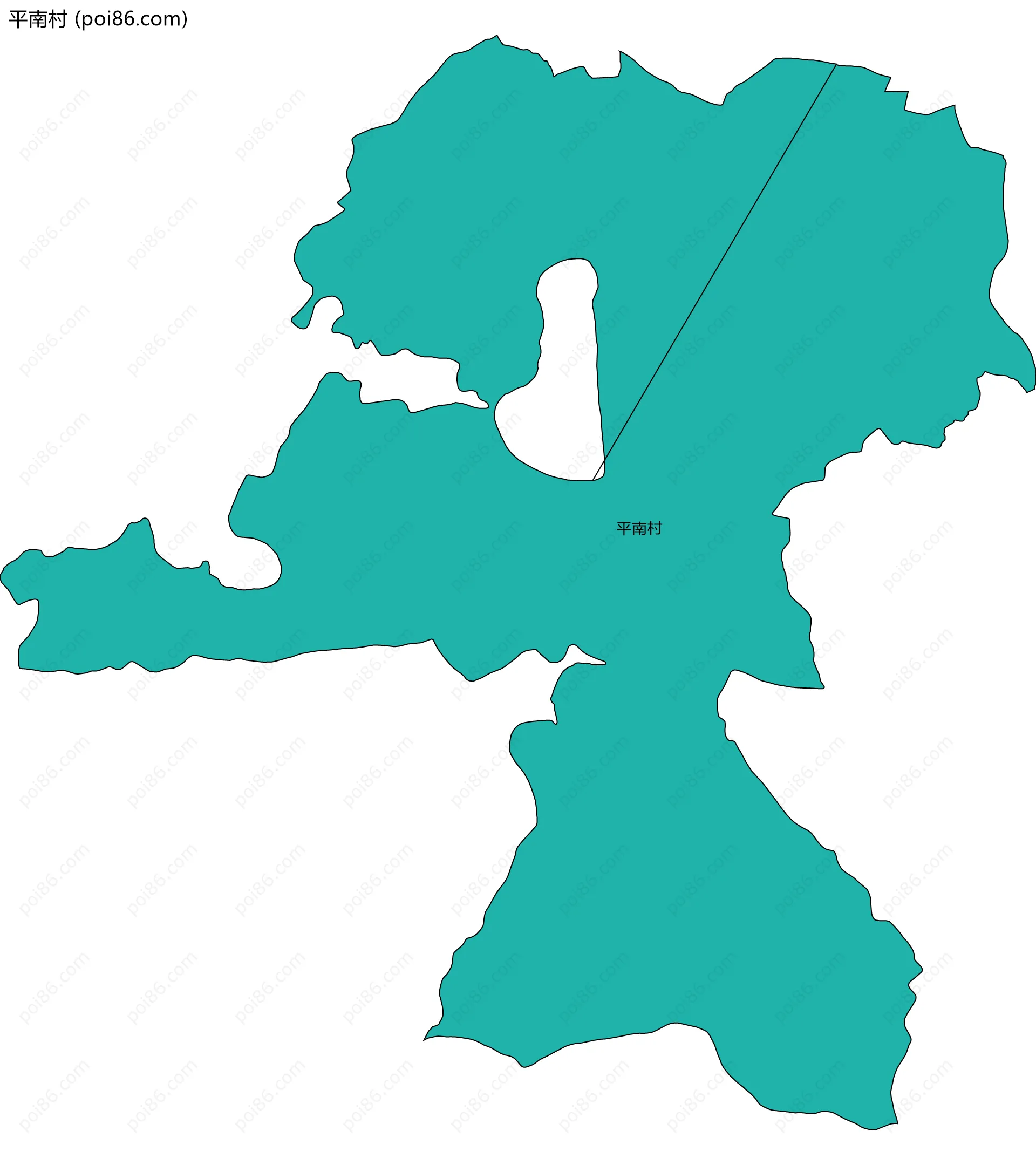 平南村边界地图