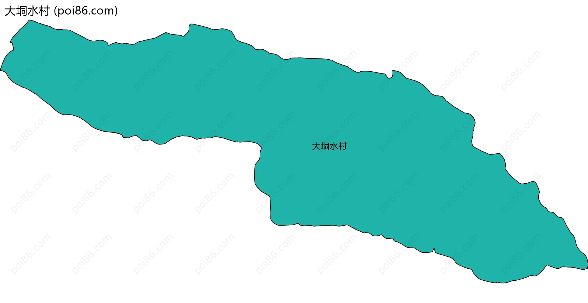 大垌水村边界地图