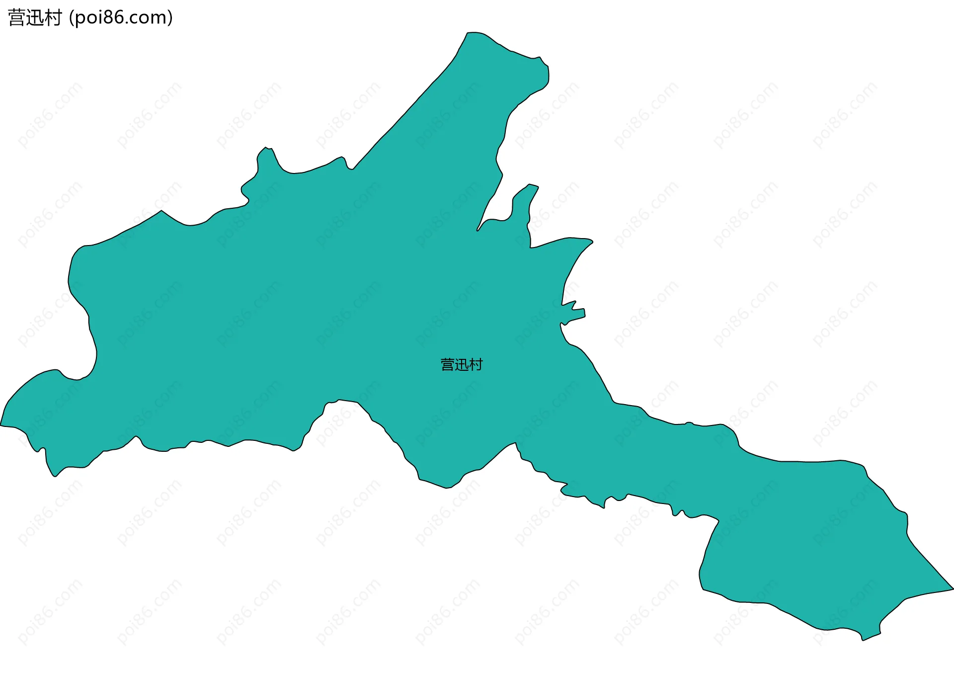 营迅村边界地图