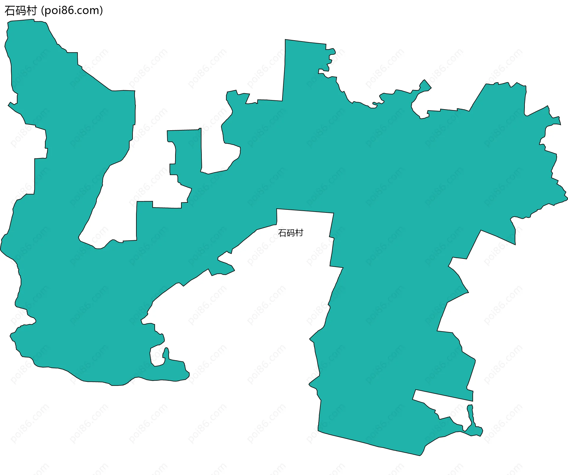 石码村边界地图