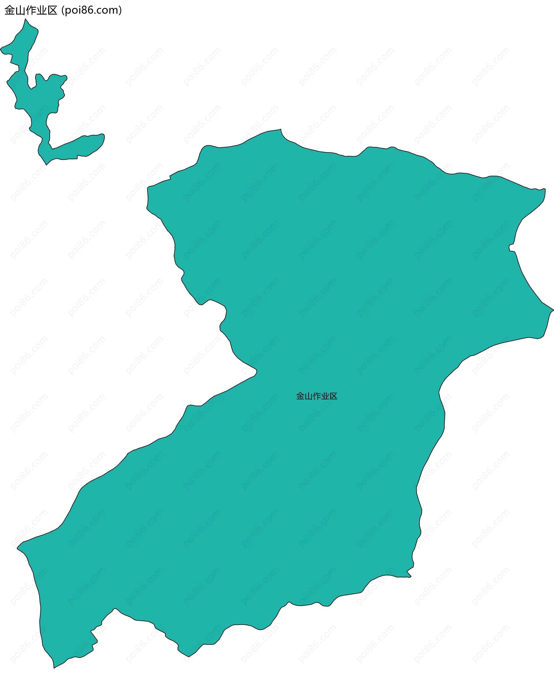 金山作业区边界地图