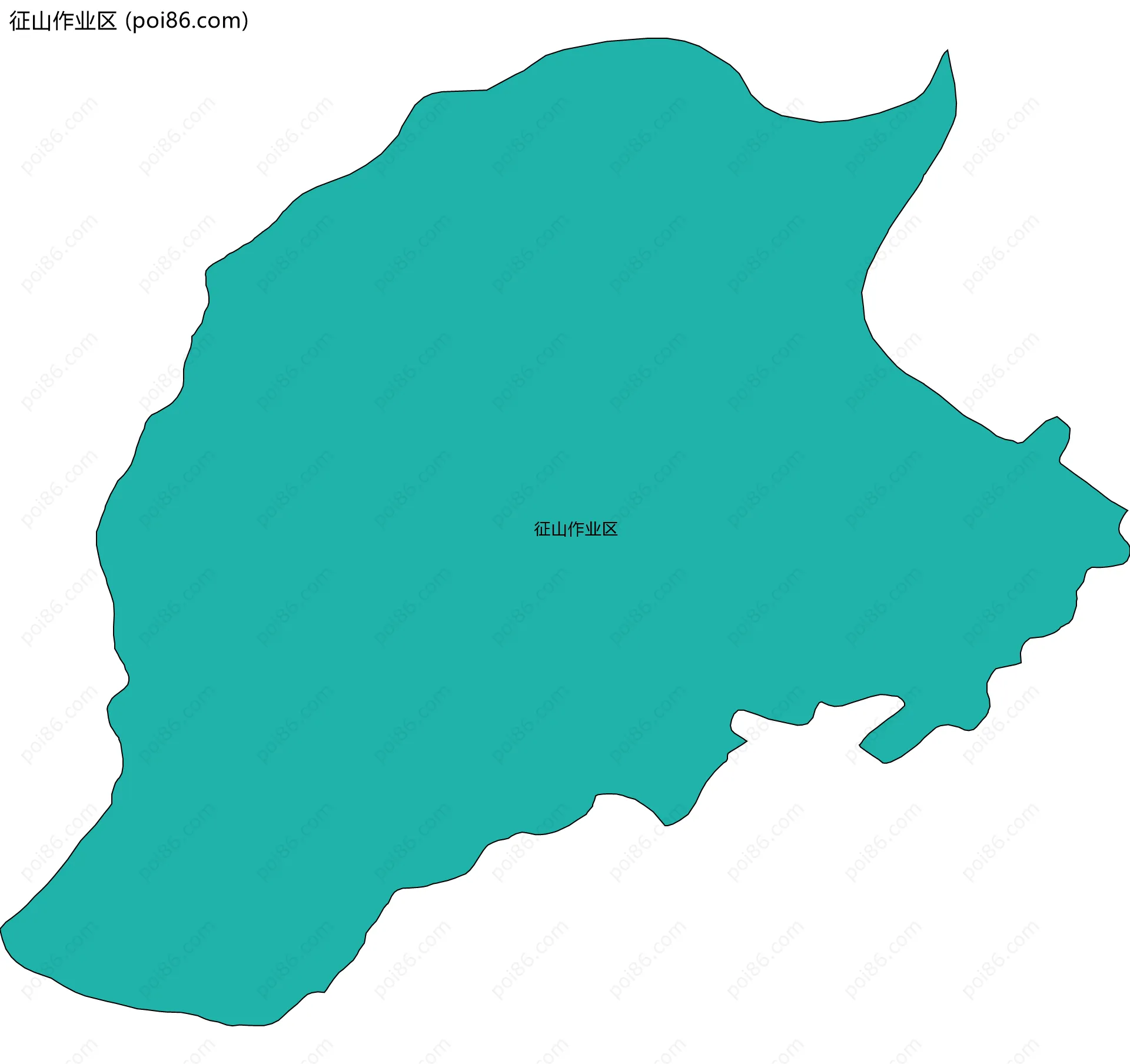 征山作业区边界地图