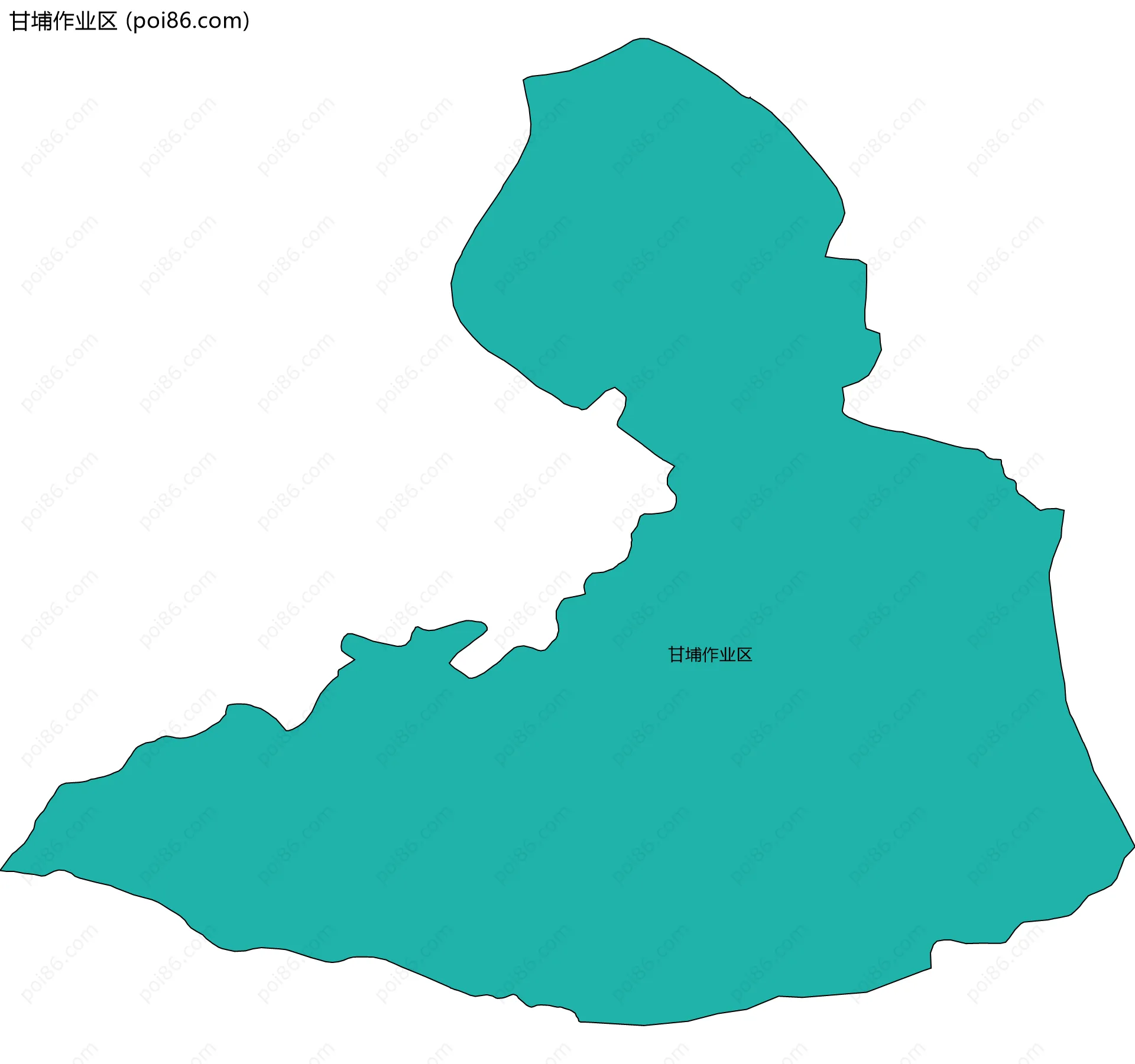 甘埔作业区边界地图