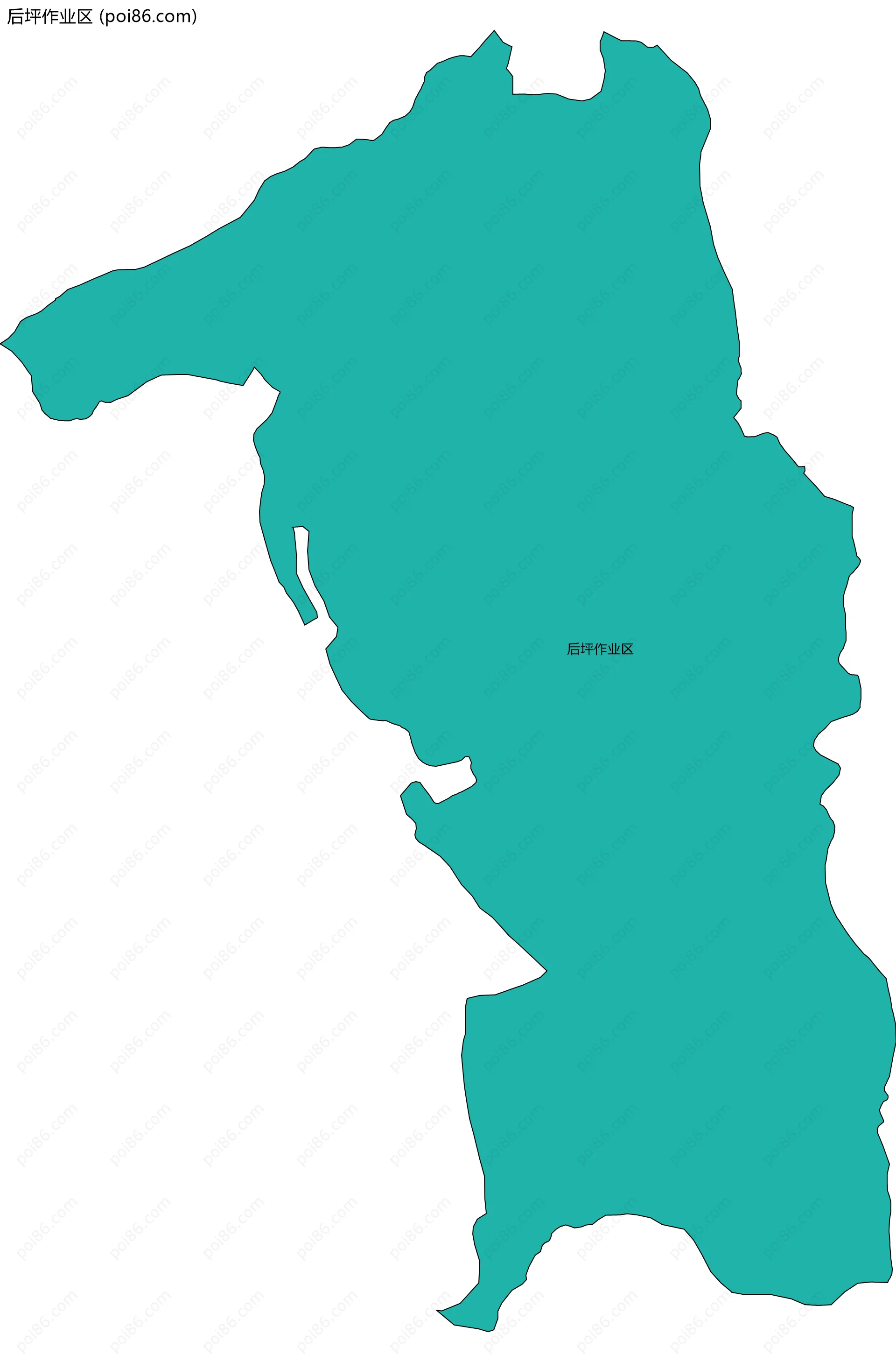 后坪作业区边界地图