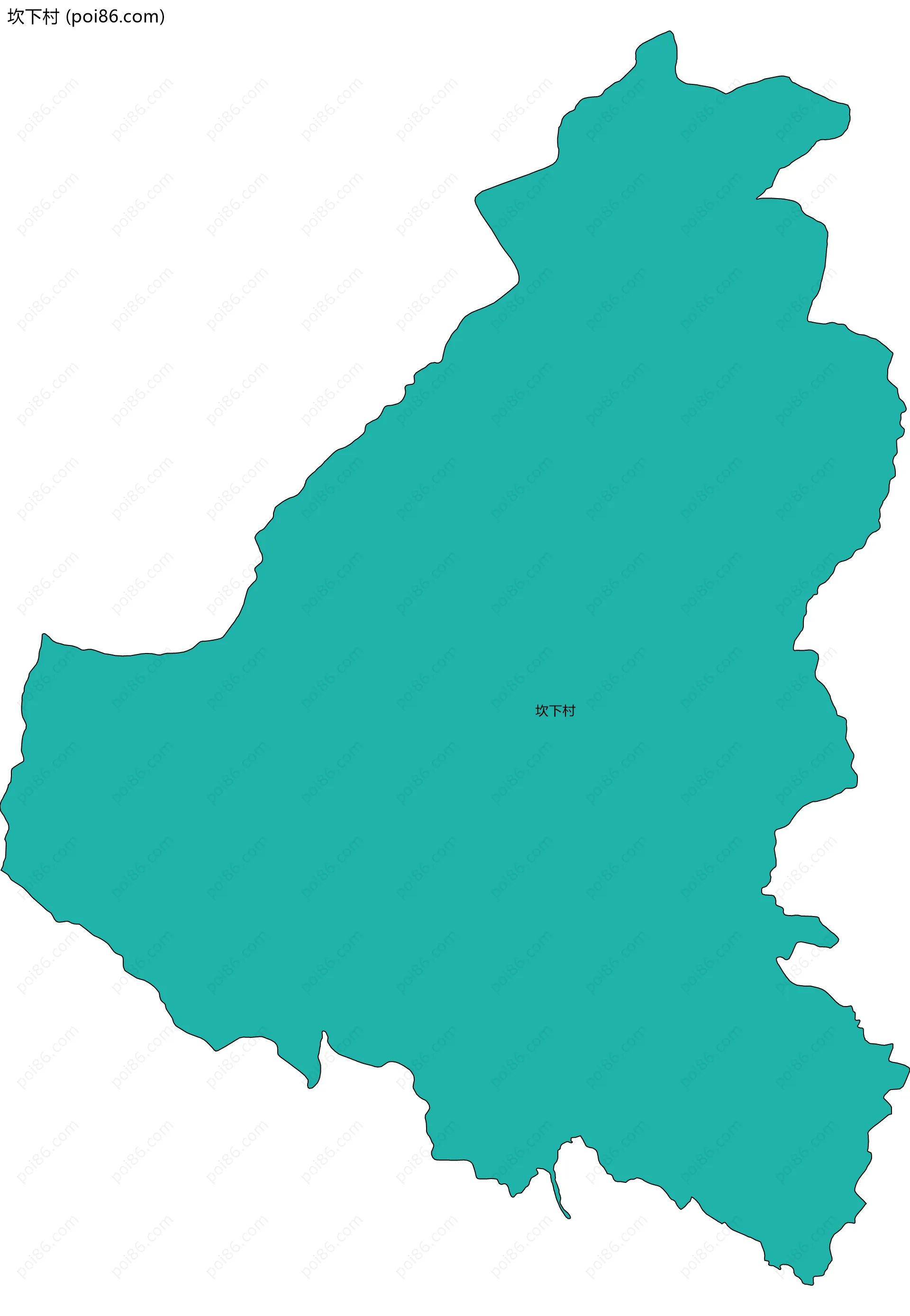 坎下村边界地图