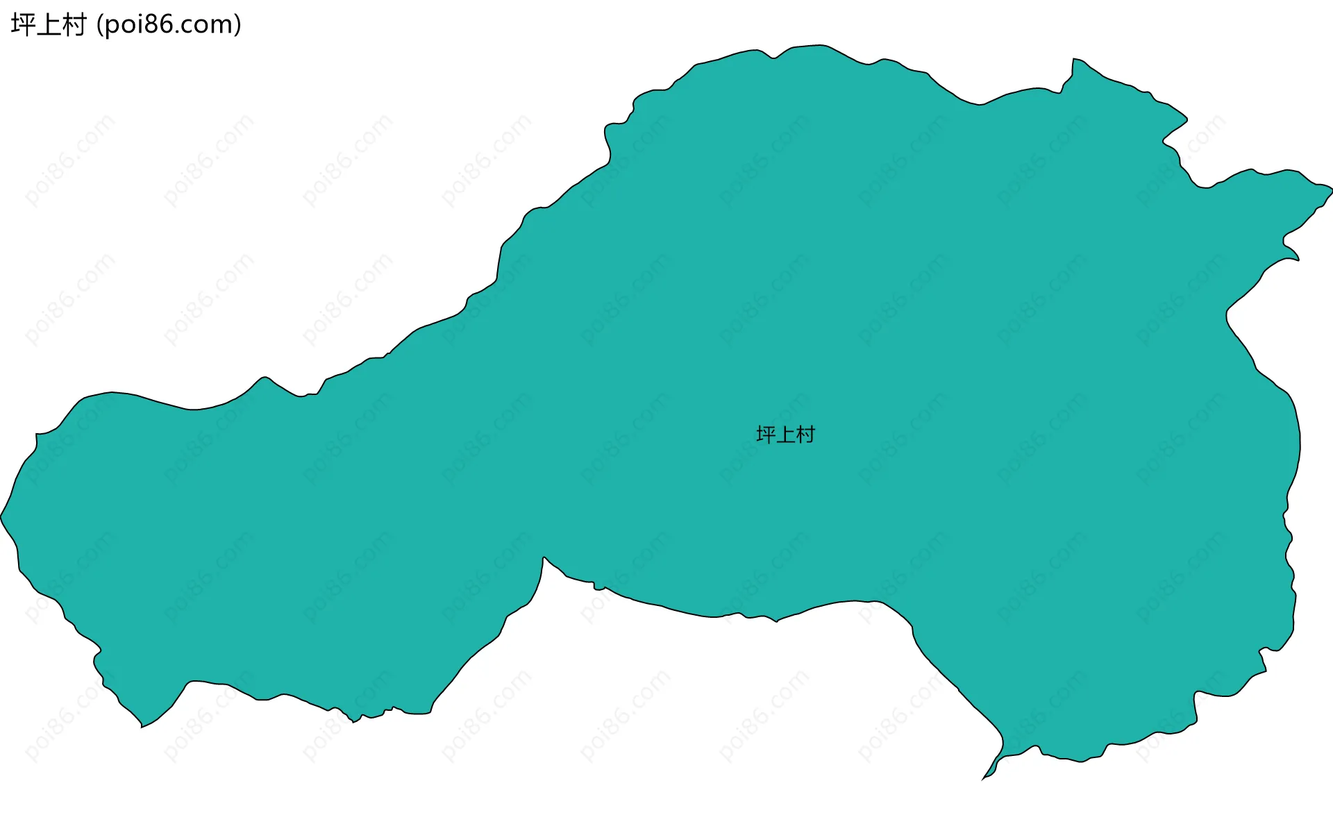 坪上村边界地图
