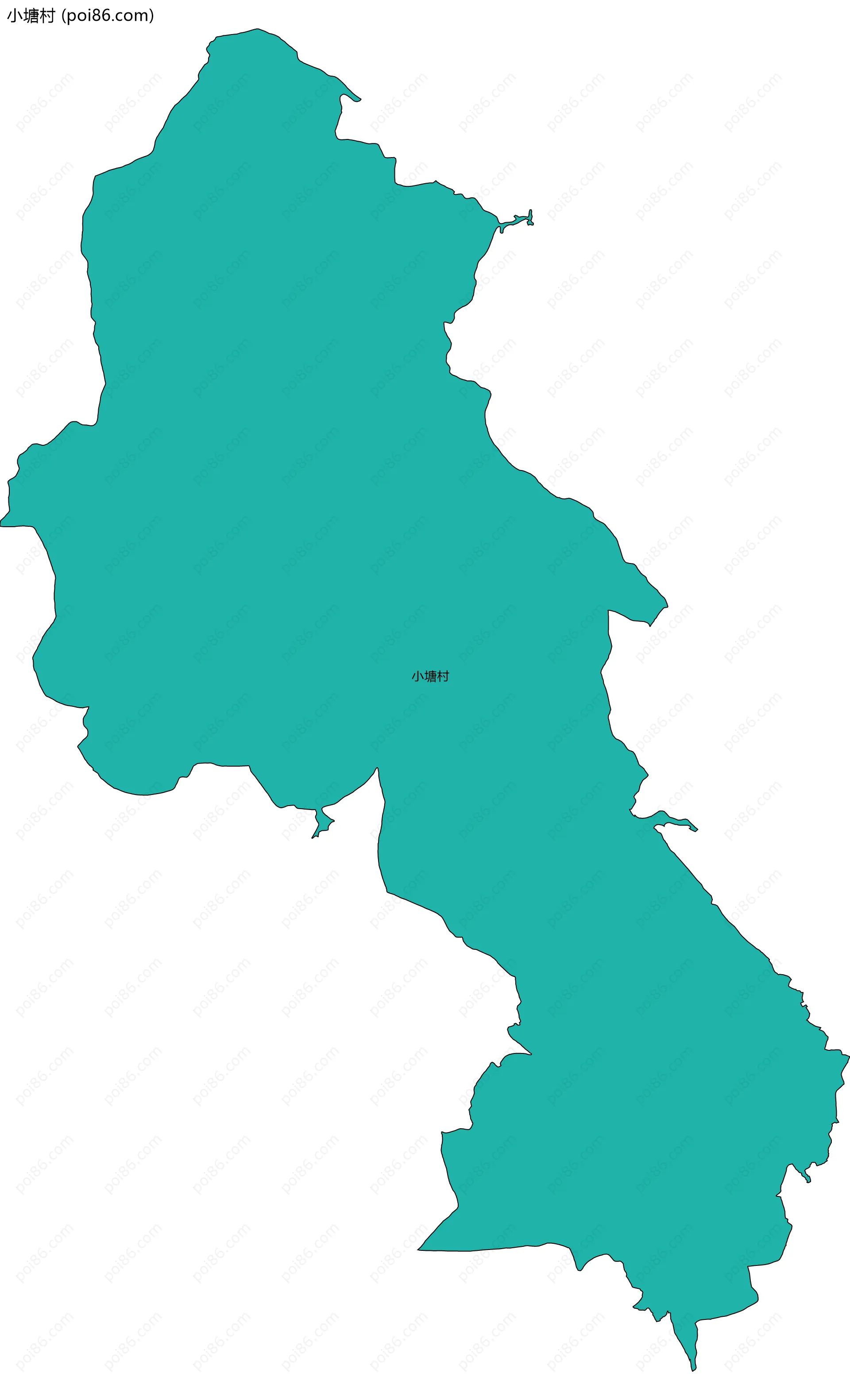 小塘村边界地图