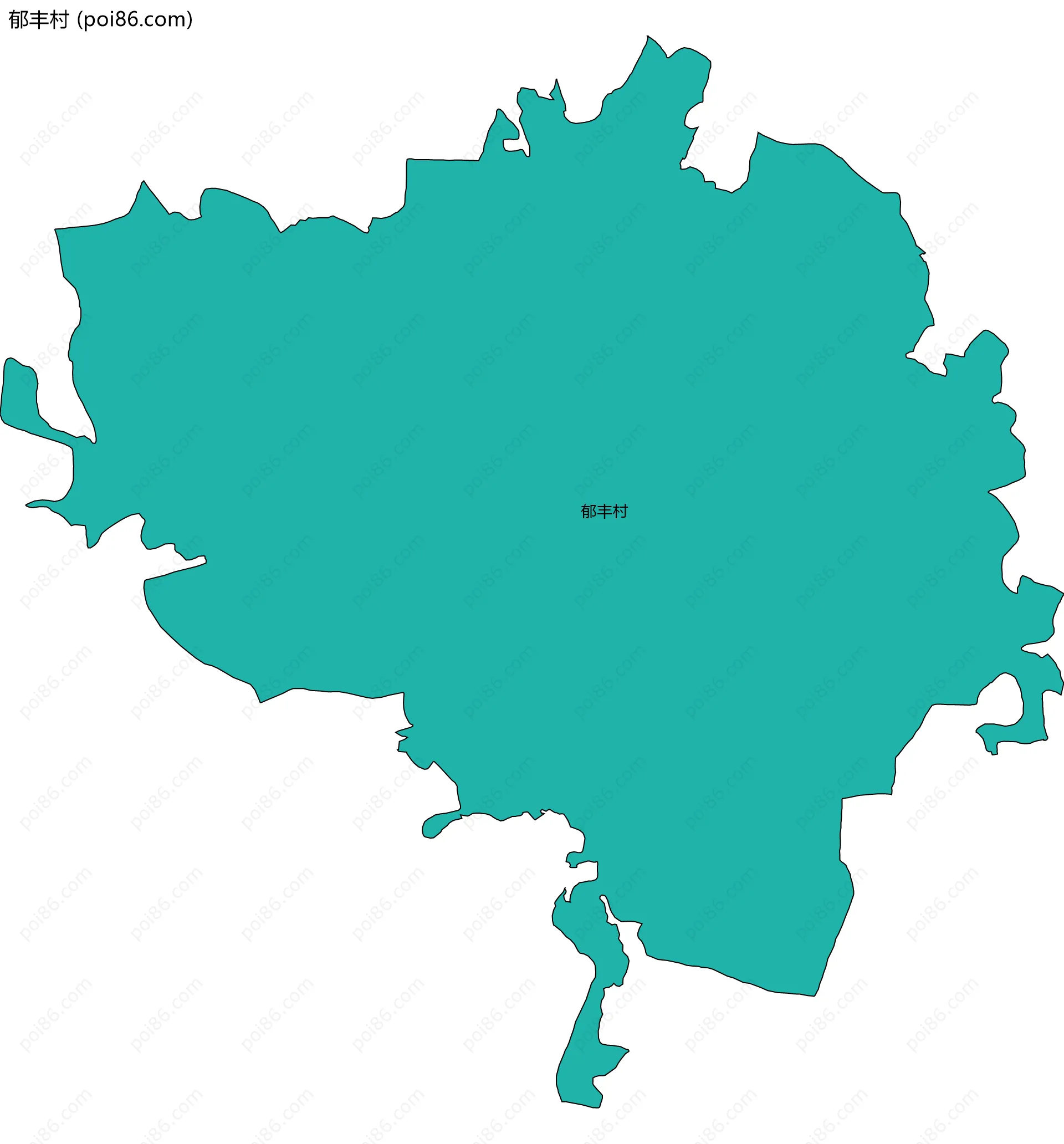 郁丰村边界地图