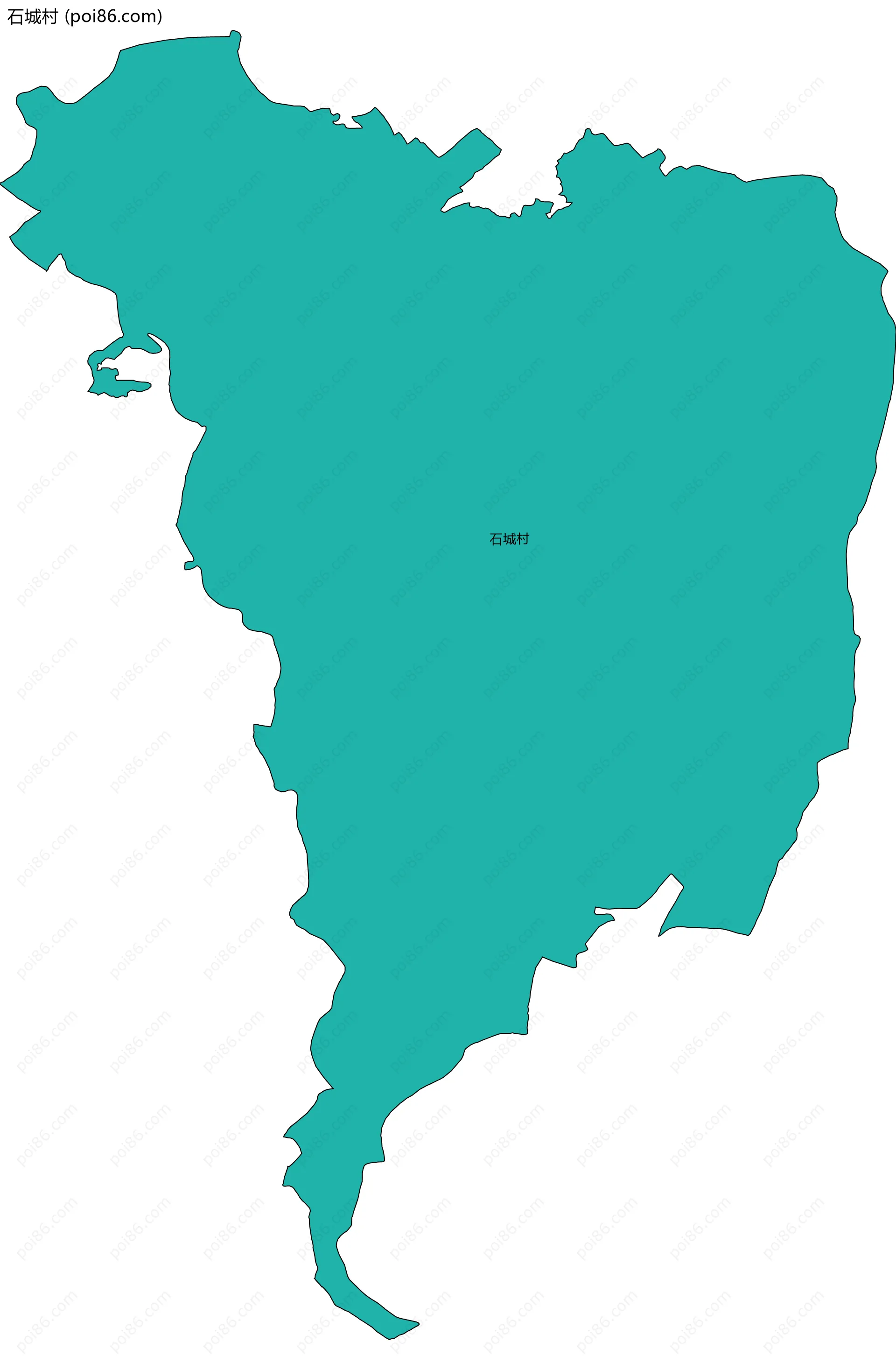 石城村边界地图