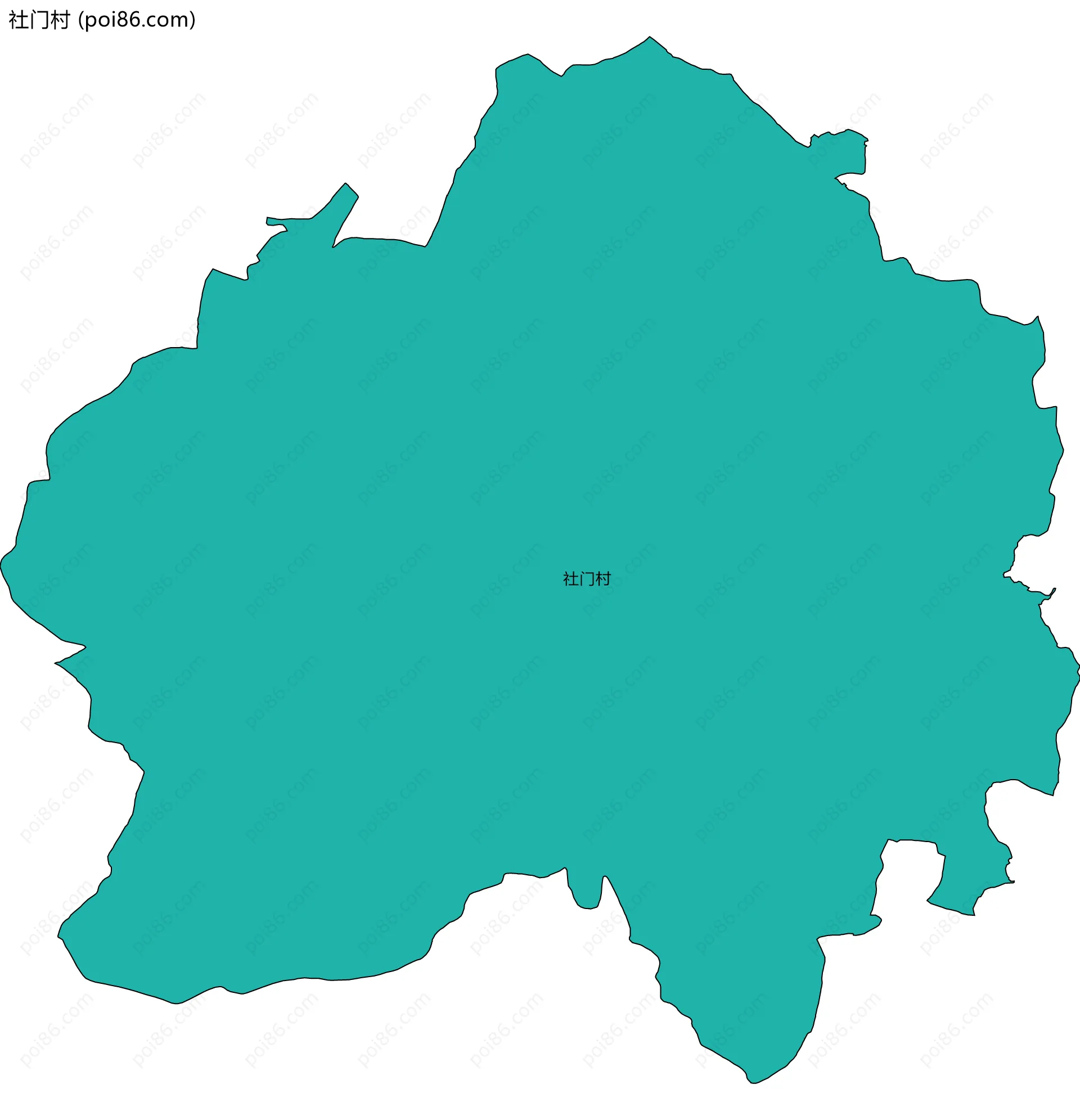社门村边界地图