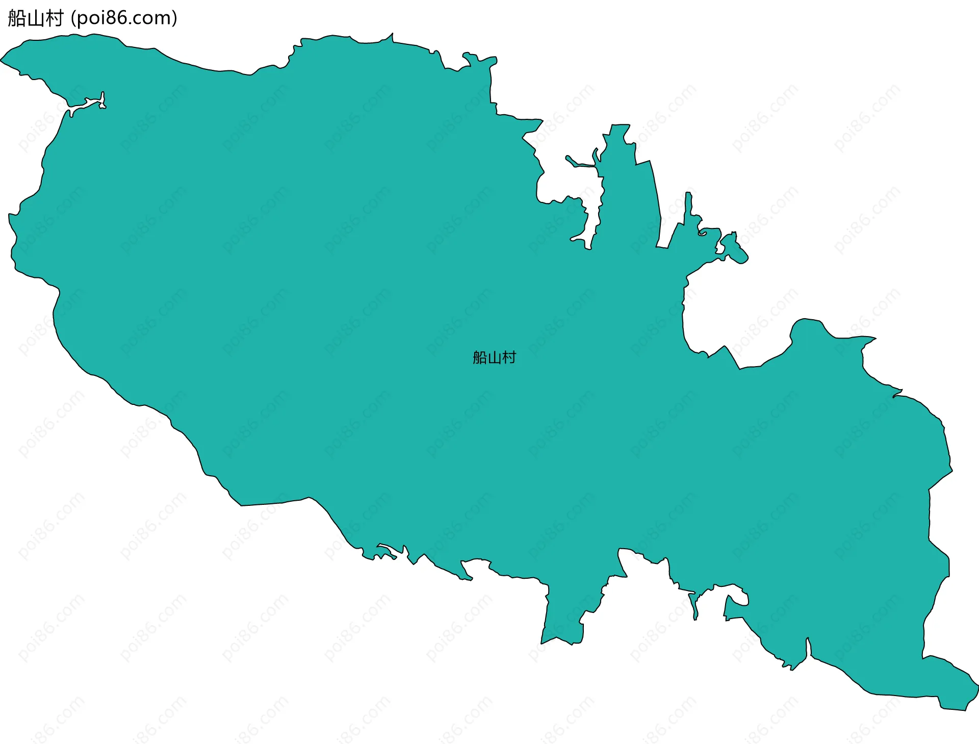 船山村边界地图