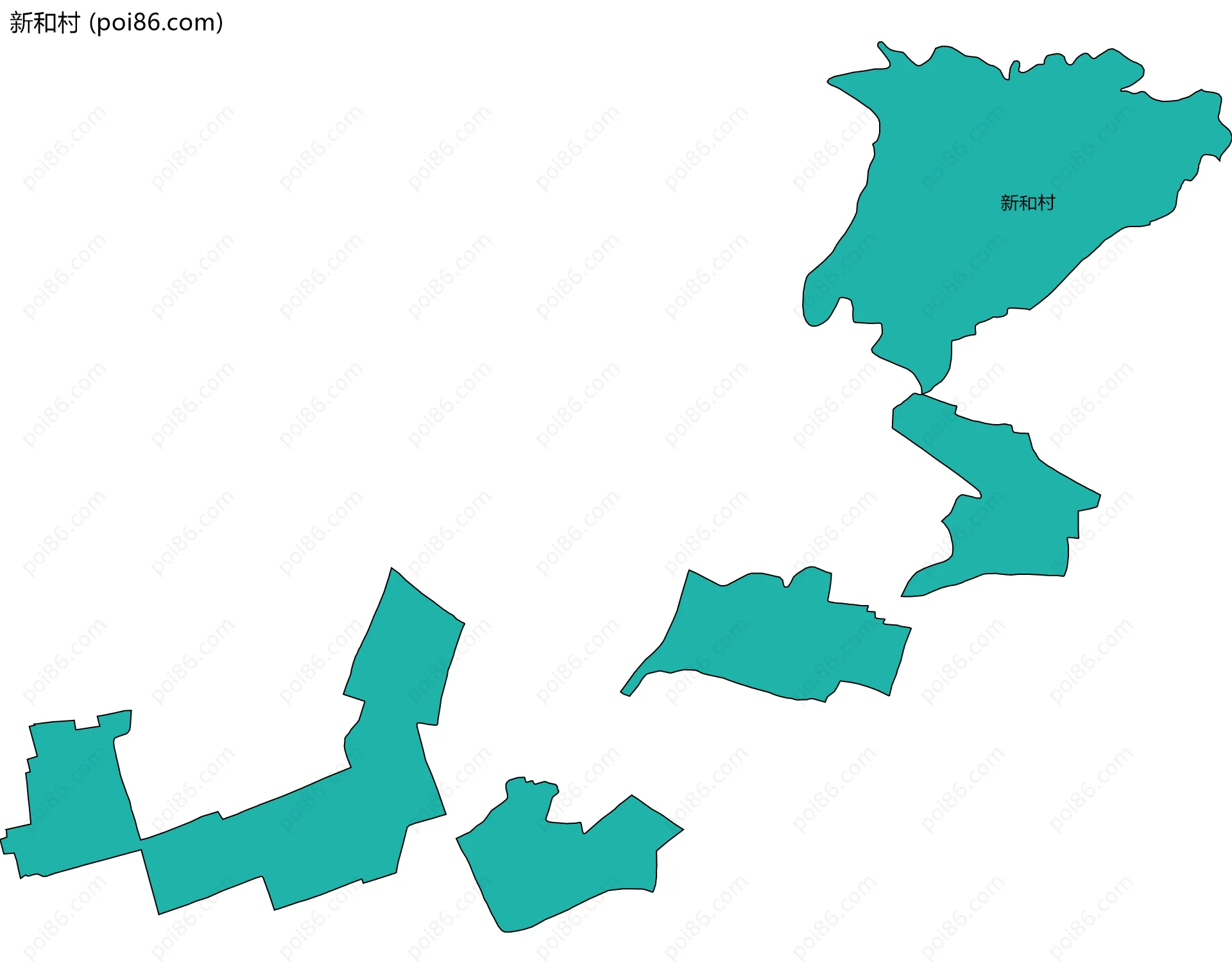 新和村边界地图