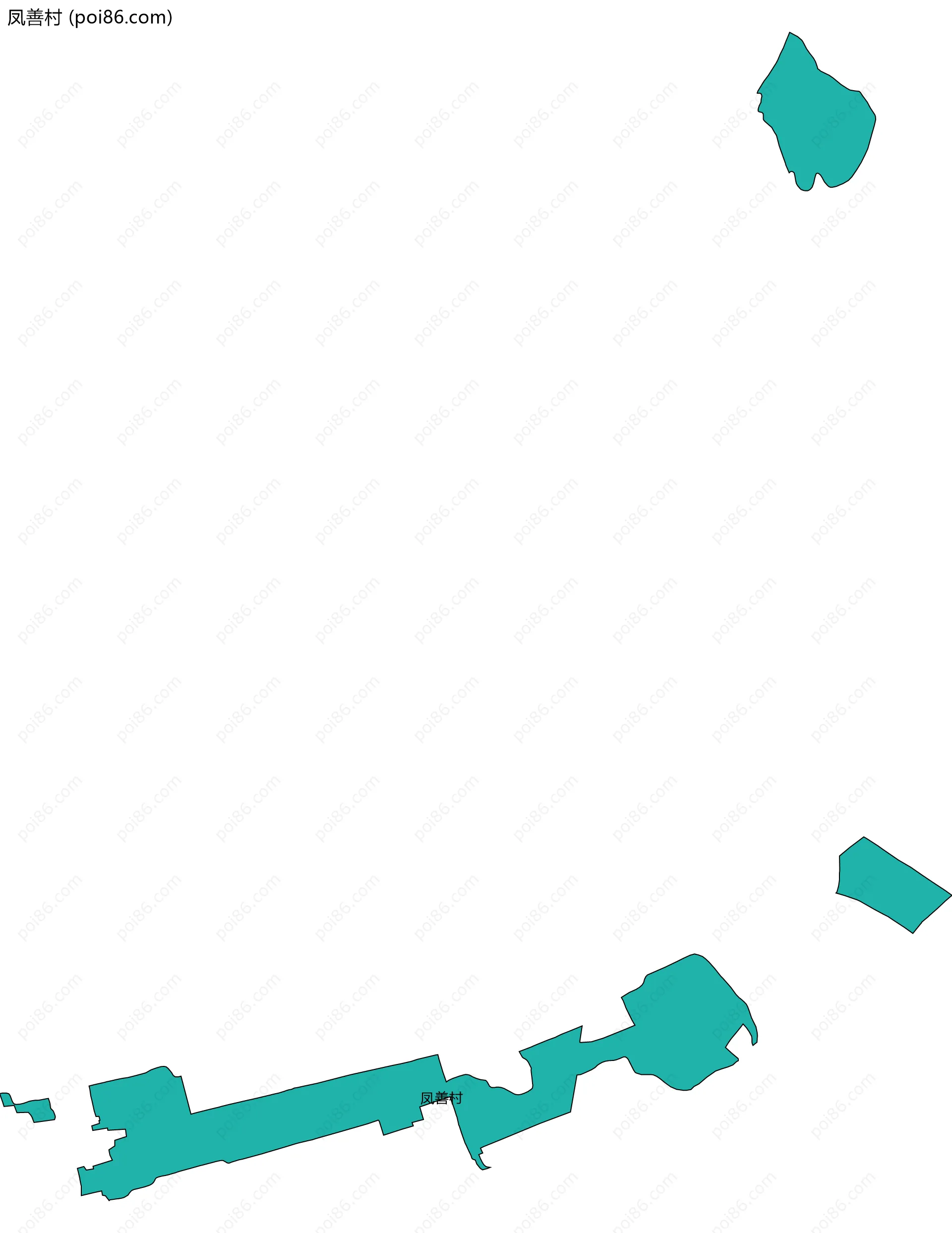 凤善村边界地图