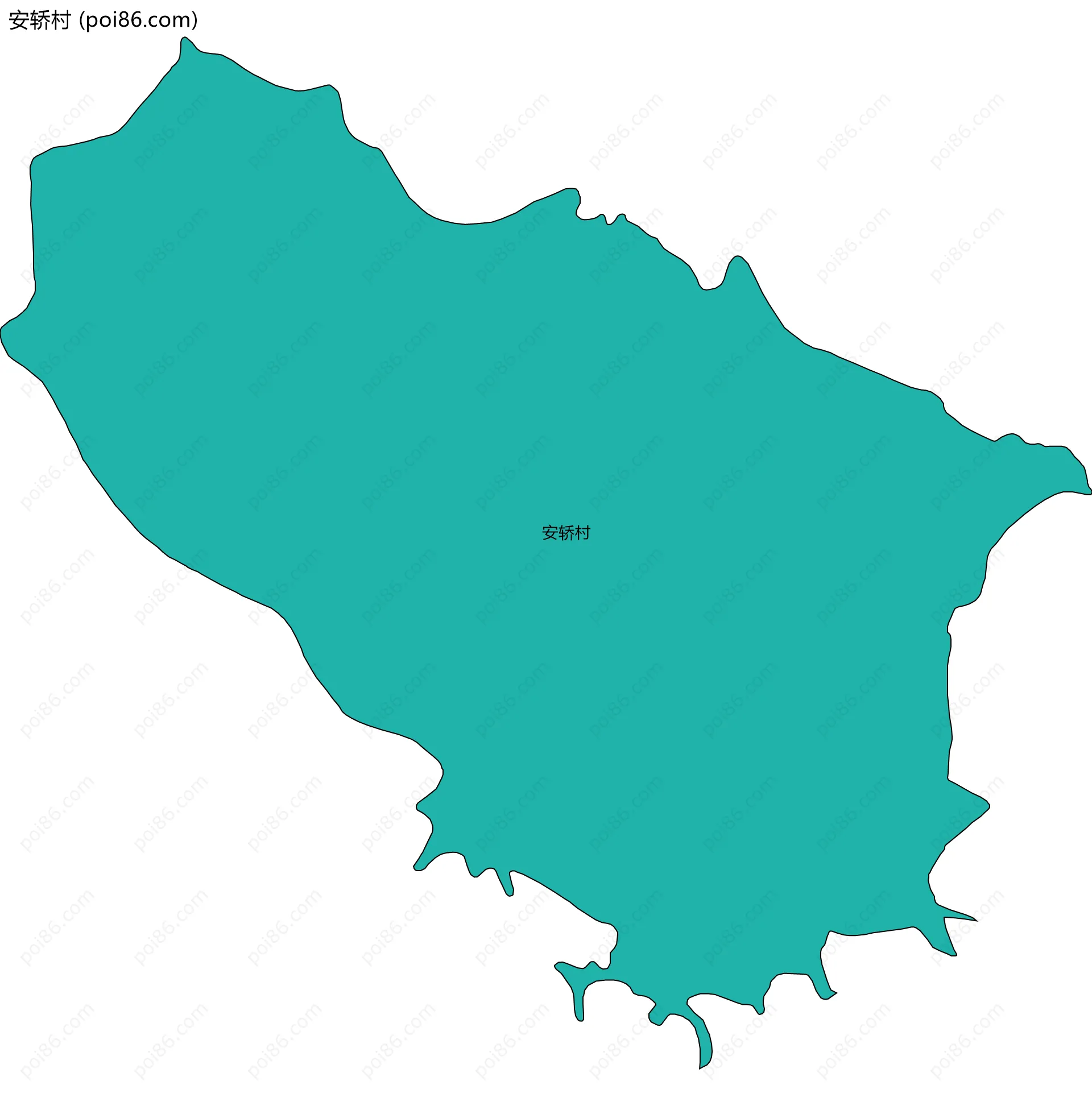 安轿村边界地图