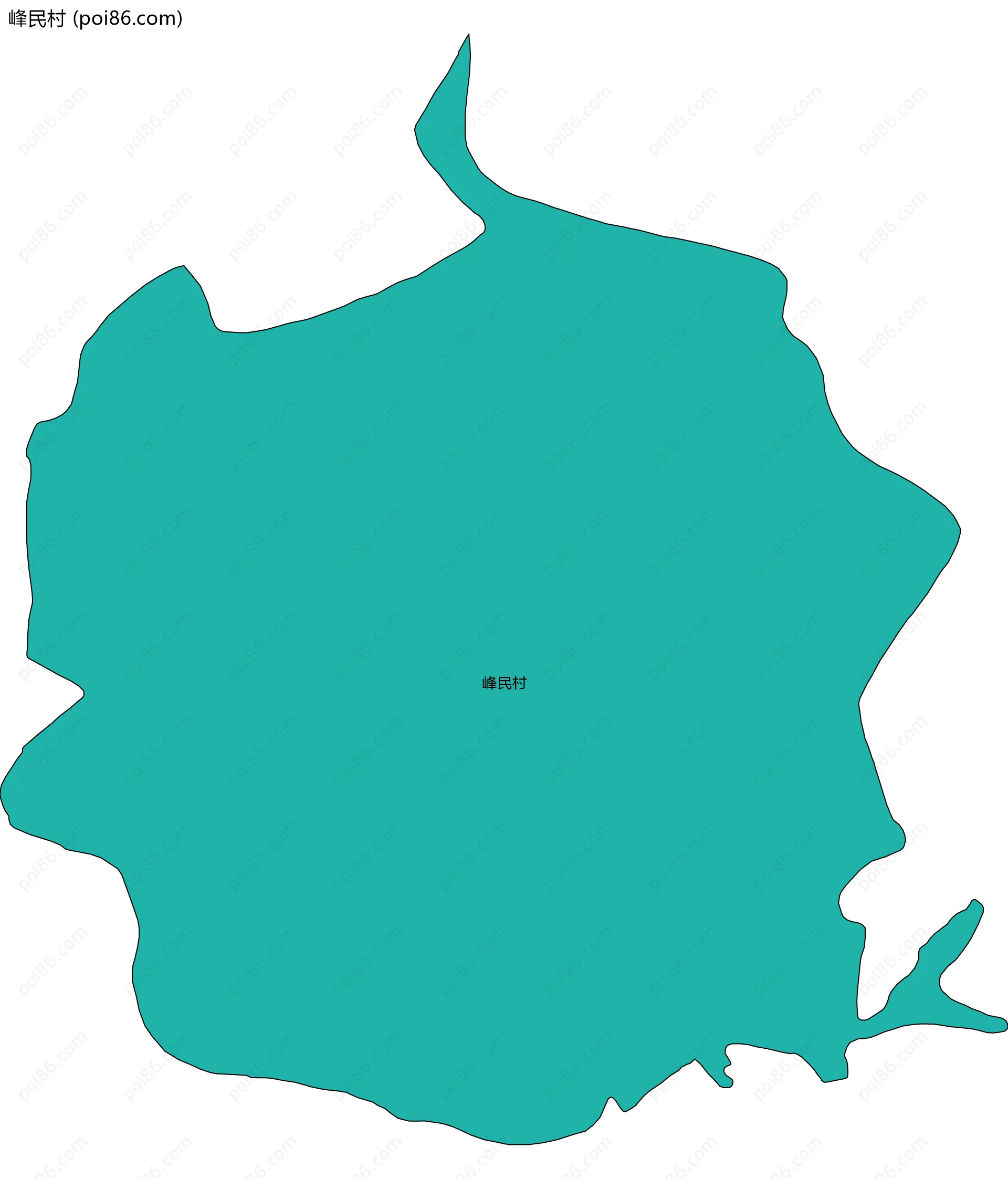 峰民村边界地图