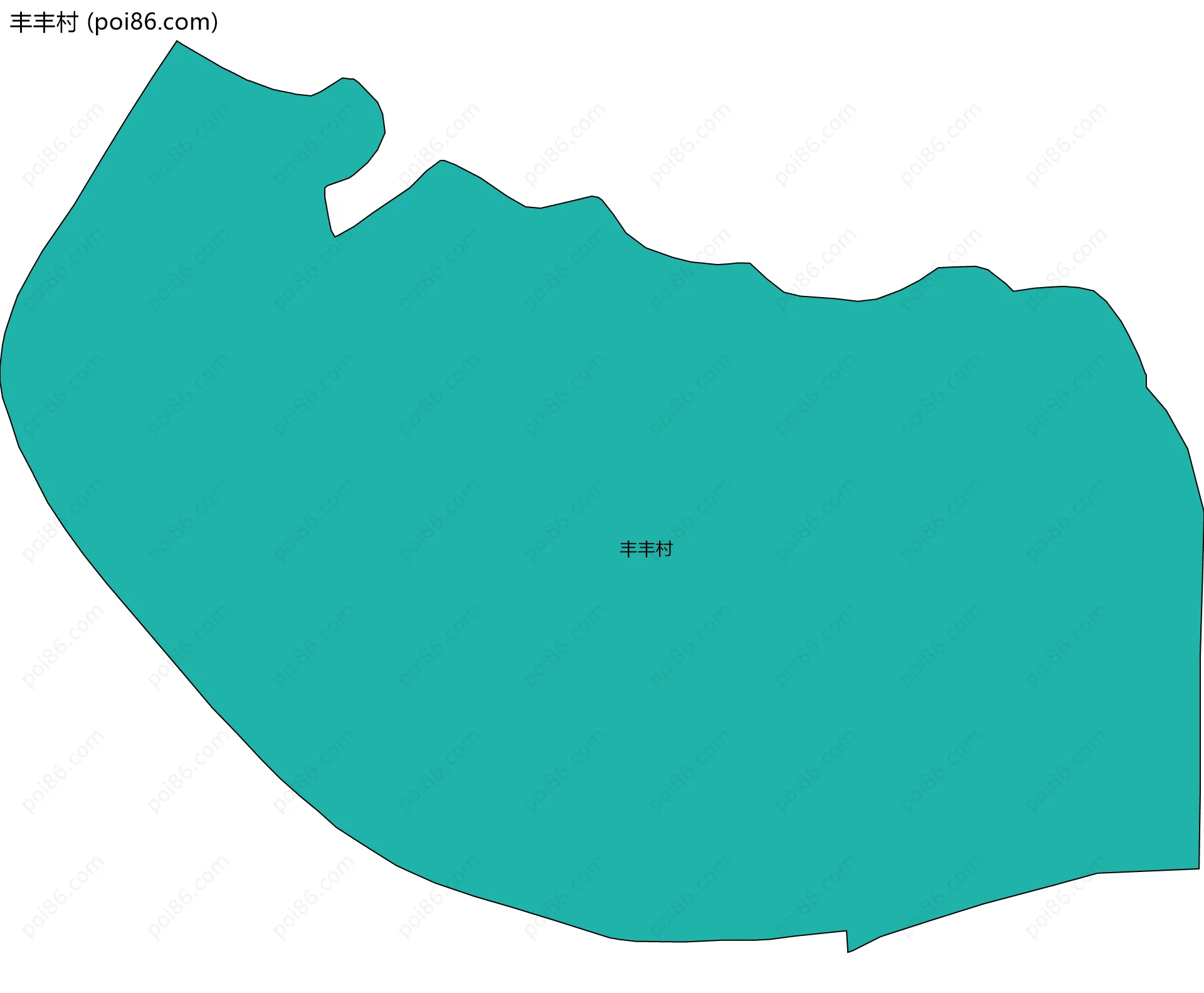 丰丰村边界地图