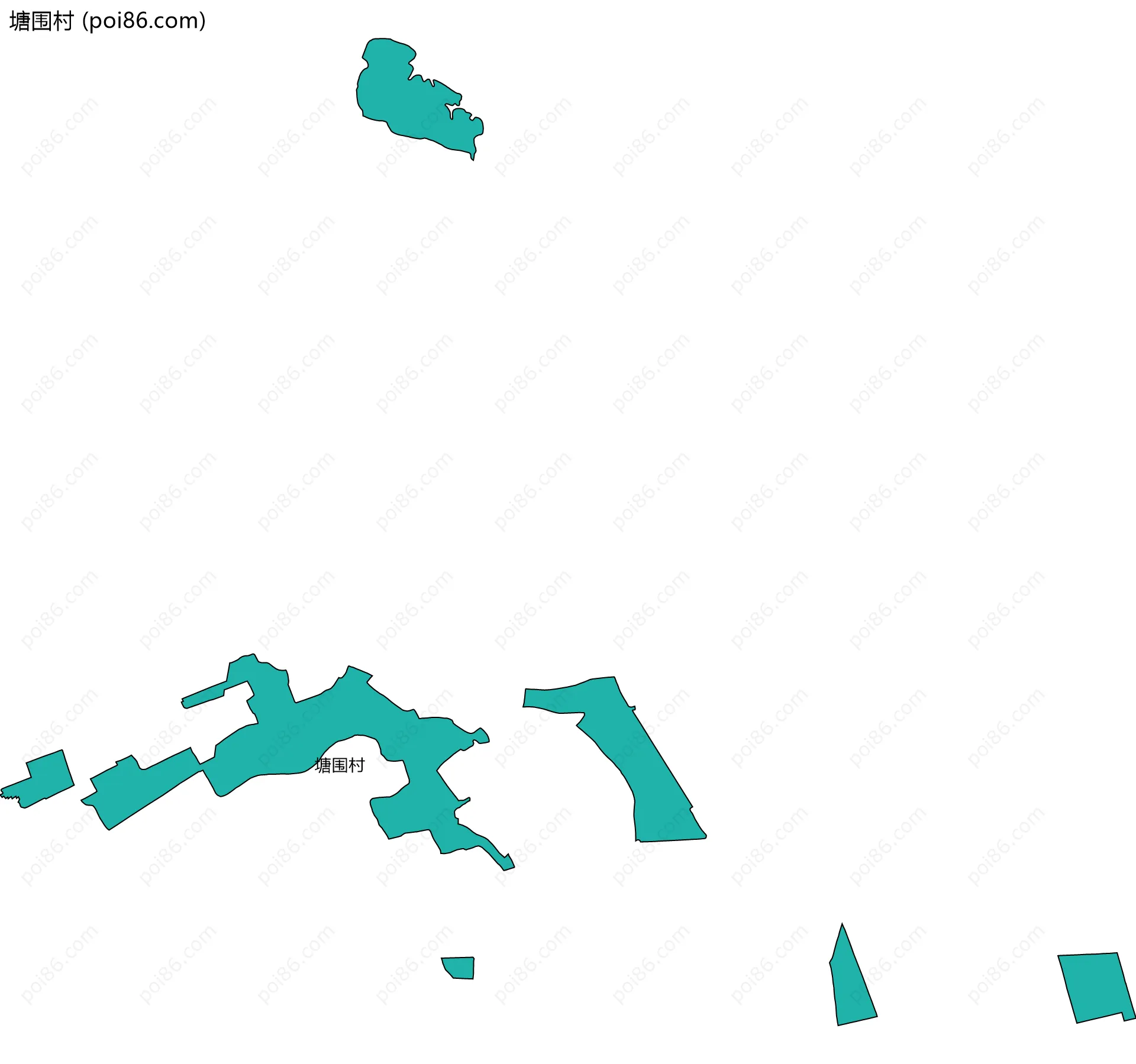 塘围村边界地图