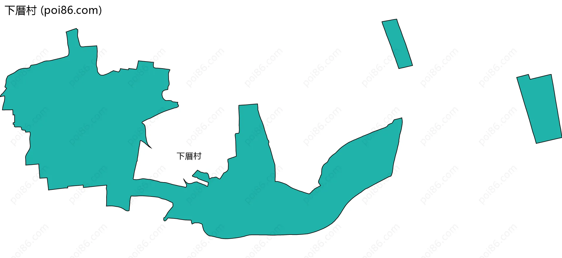 下厝村边界地图