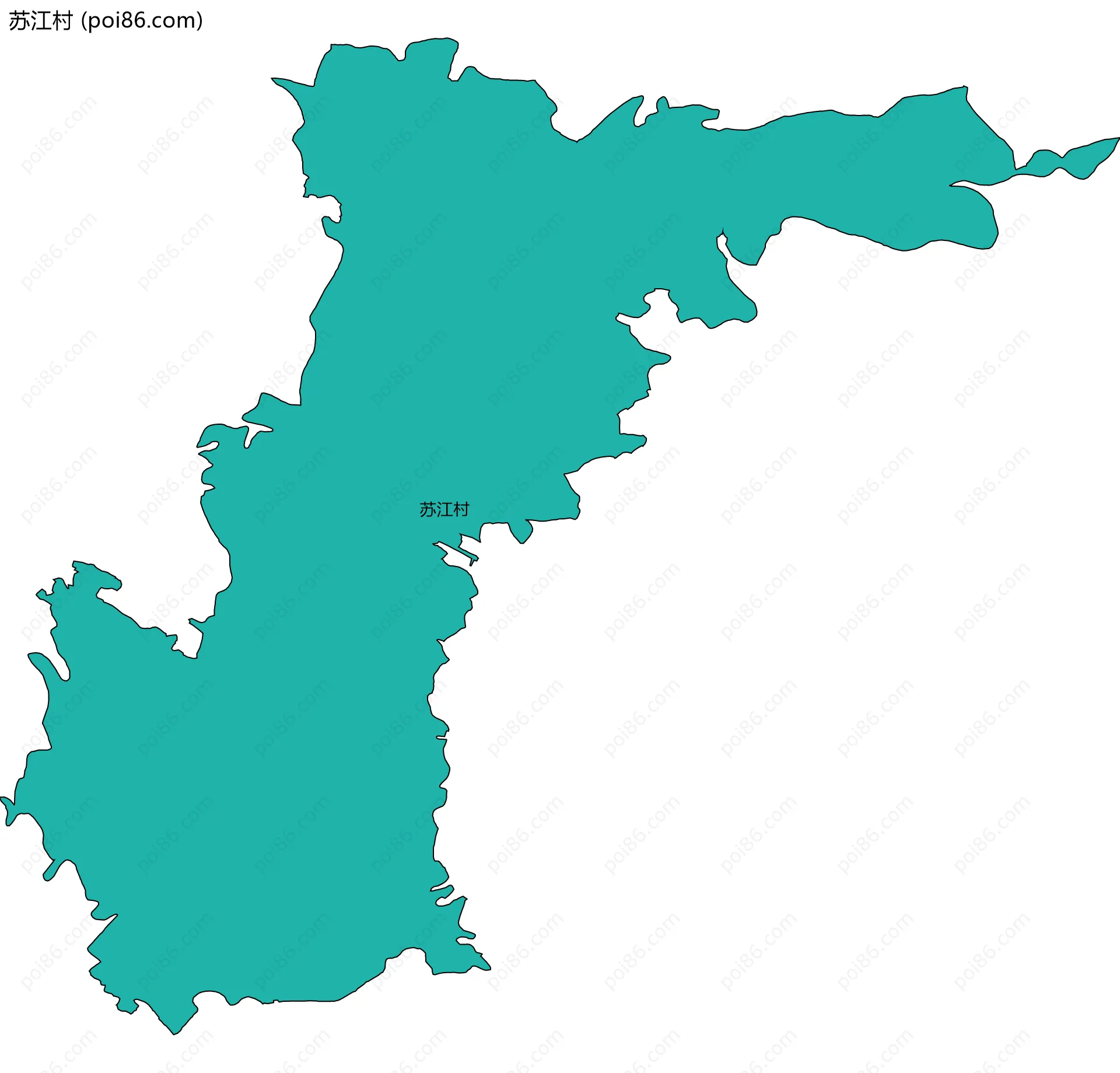 苏江村边界地图