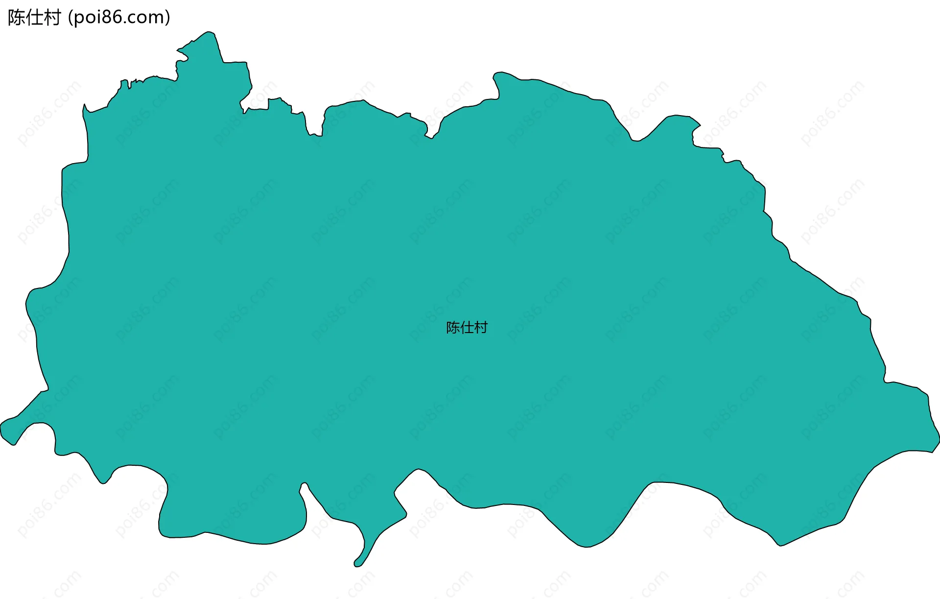 陈仕村边界地图
