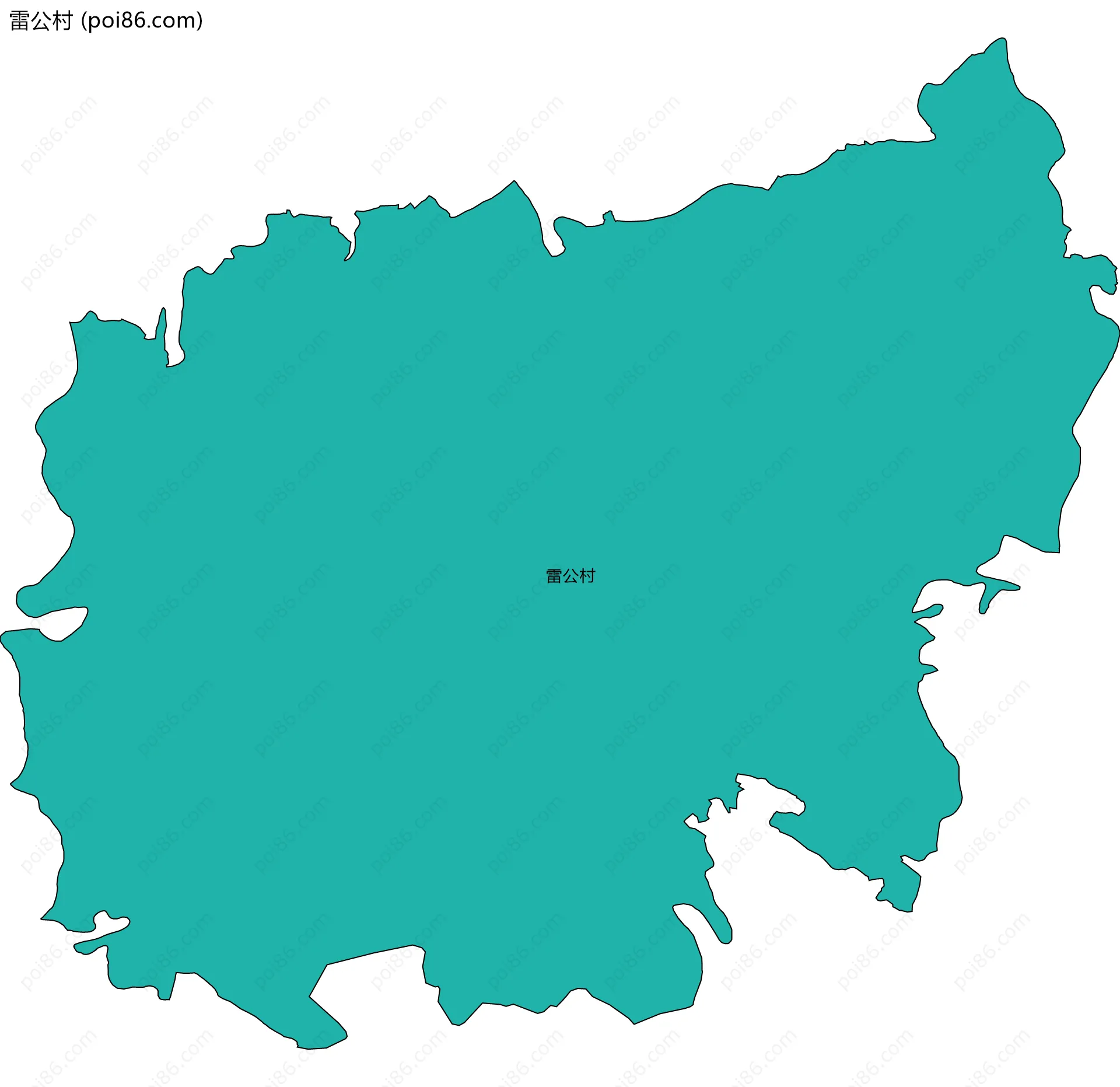 雷公村边界地图
