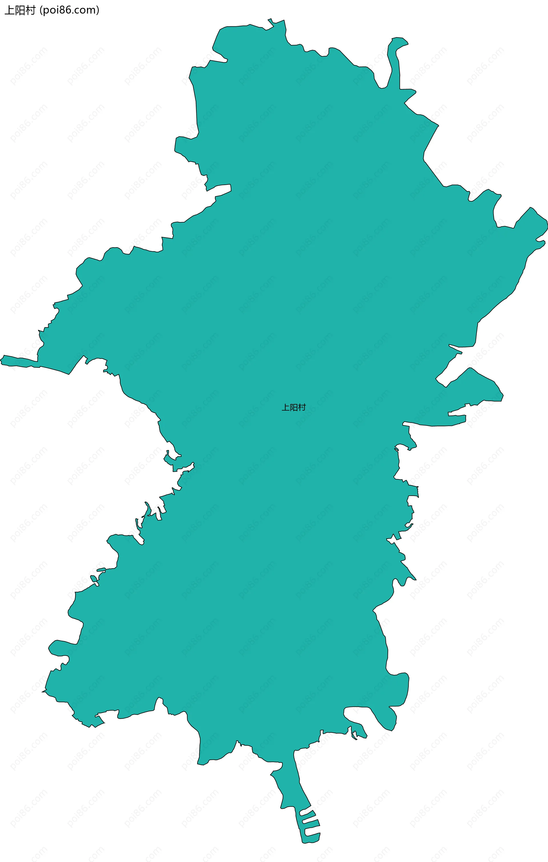 上阳村边界地图