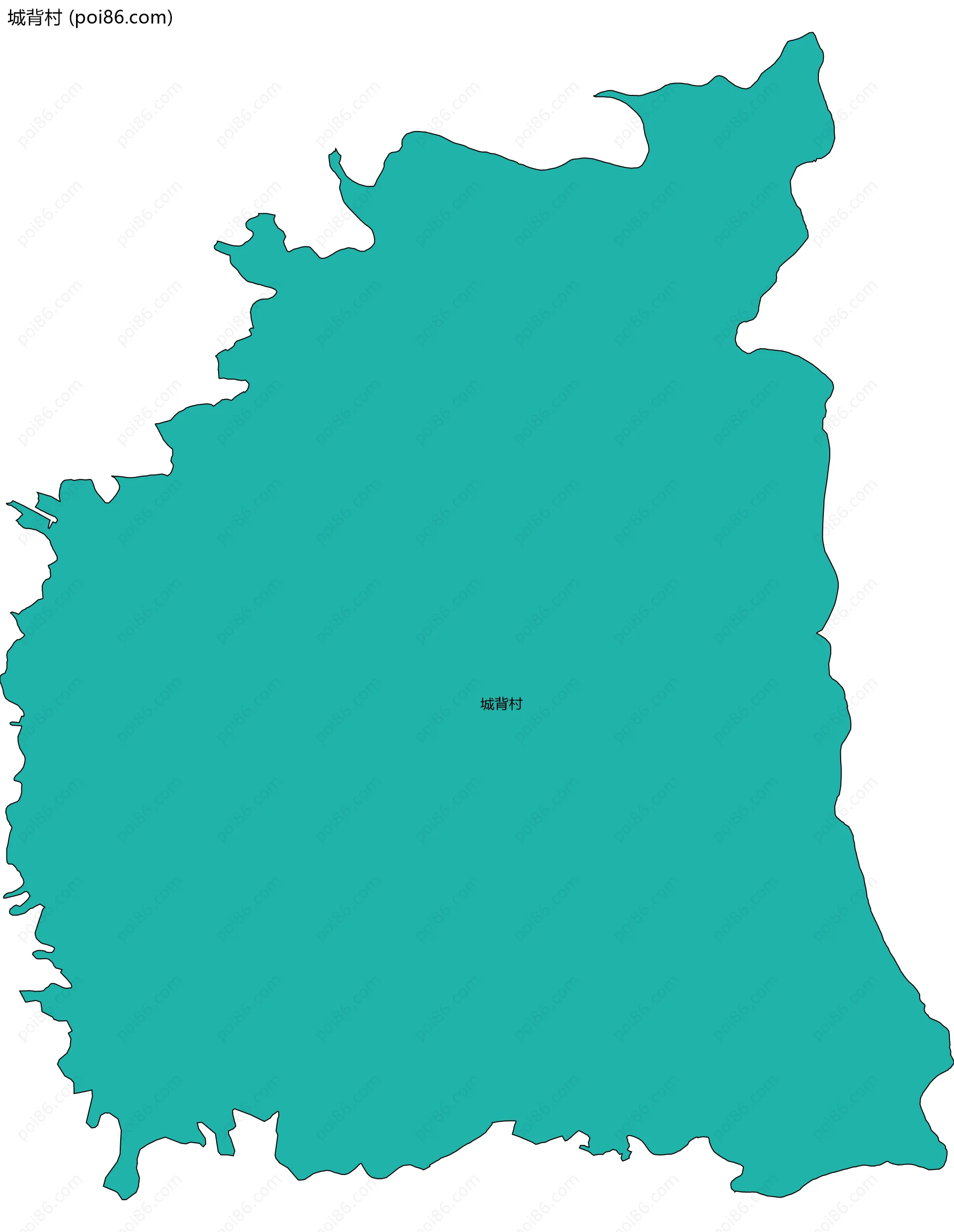 城背村边界地图