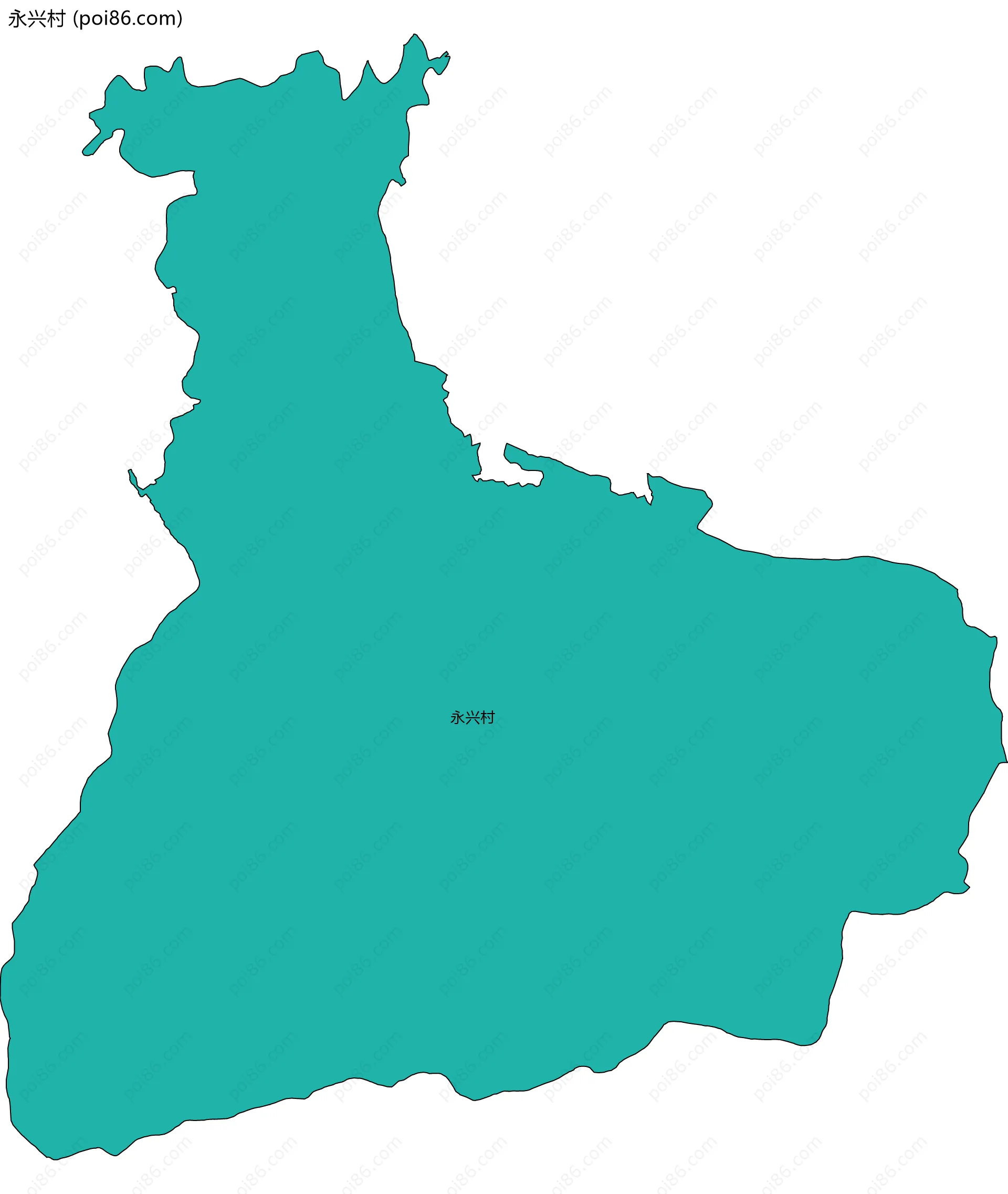 永兴村边界地图