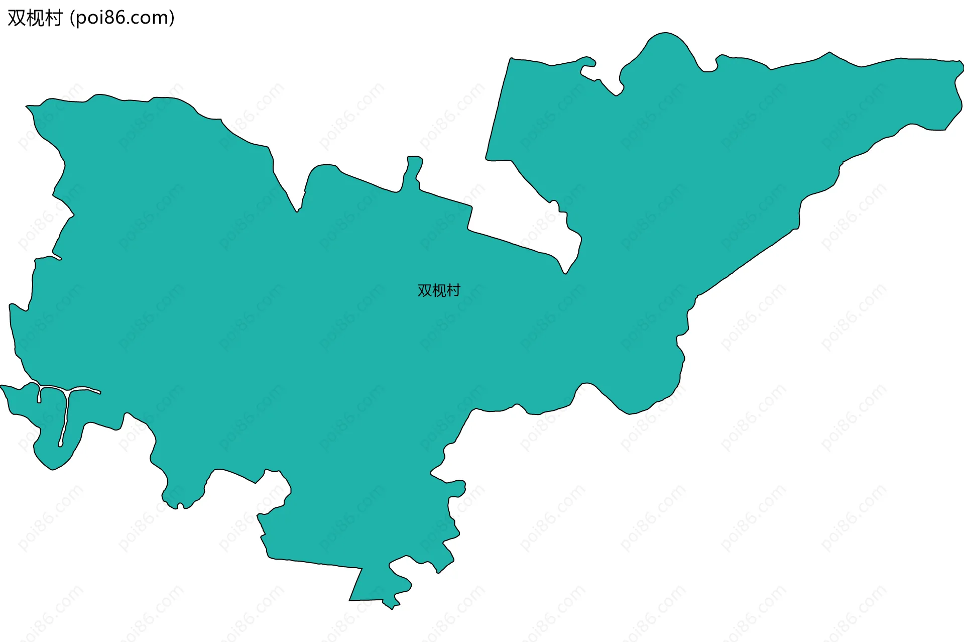 双枧村边界地图