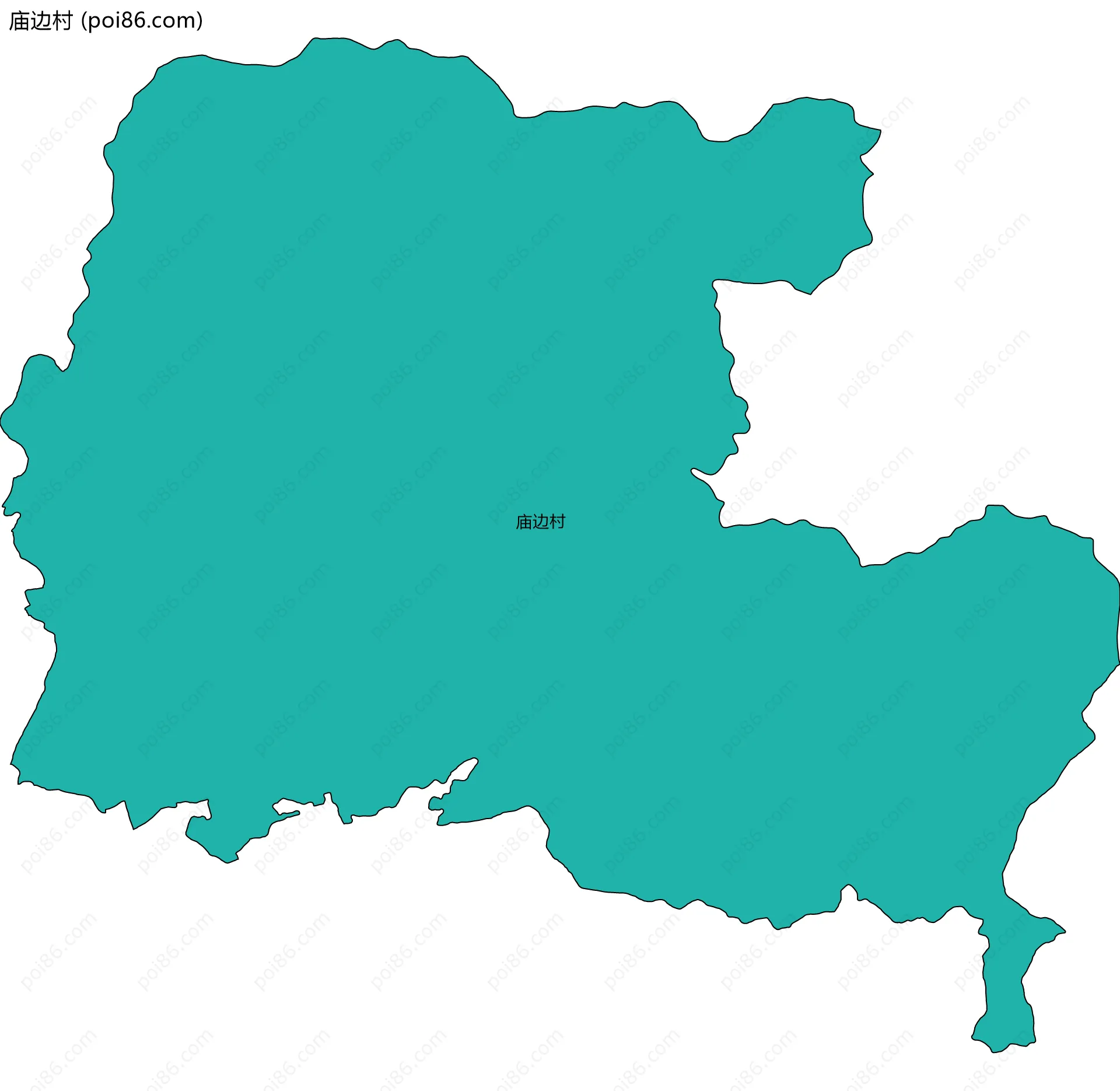 庙边村边界地图