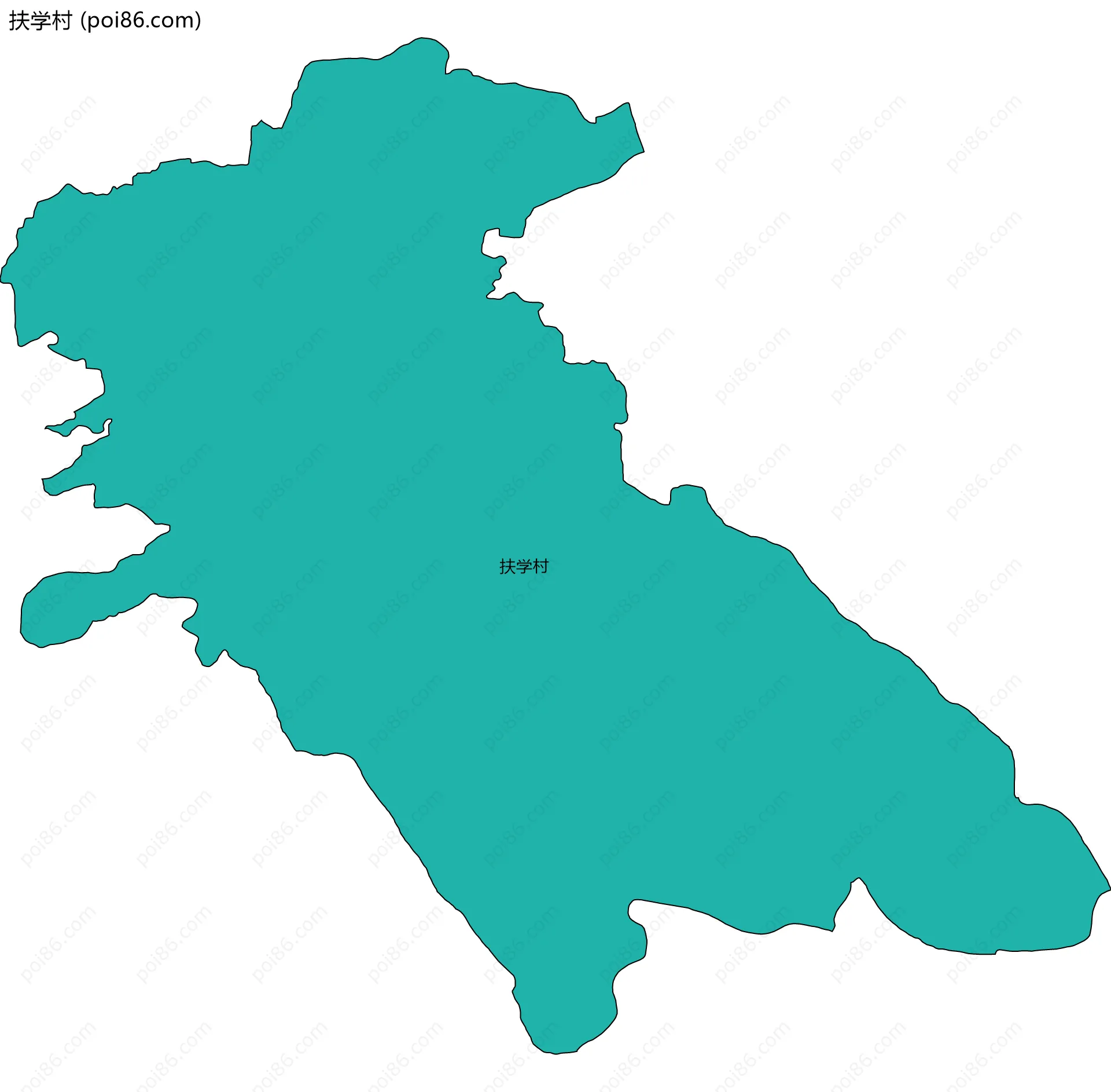 扶学村边界地图