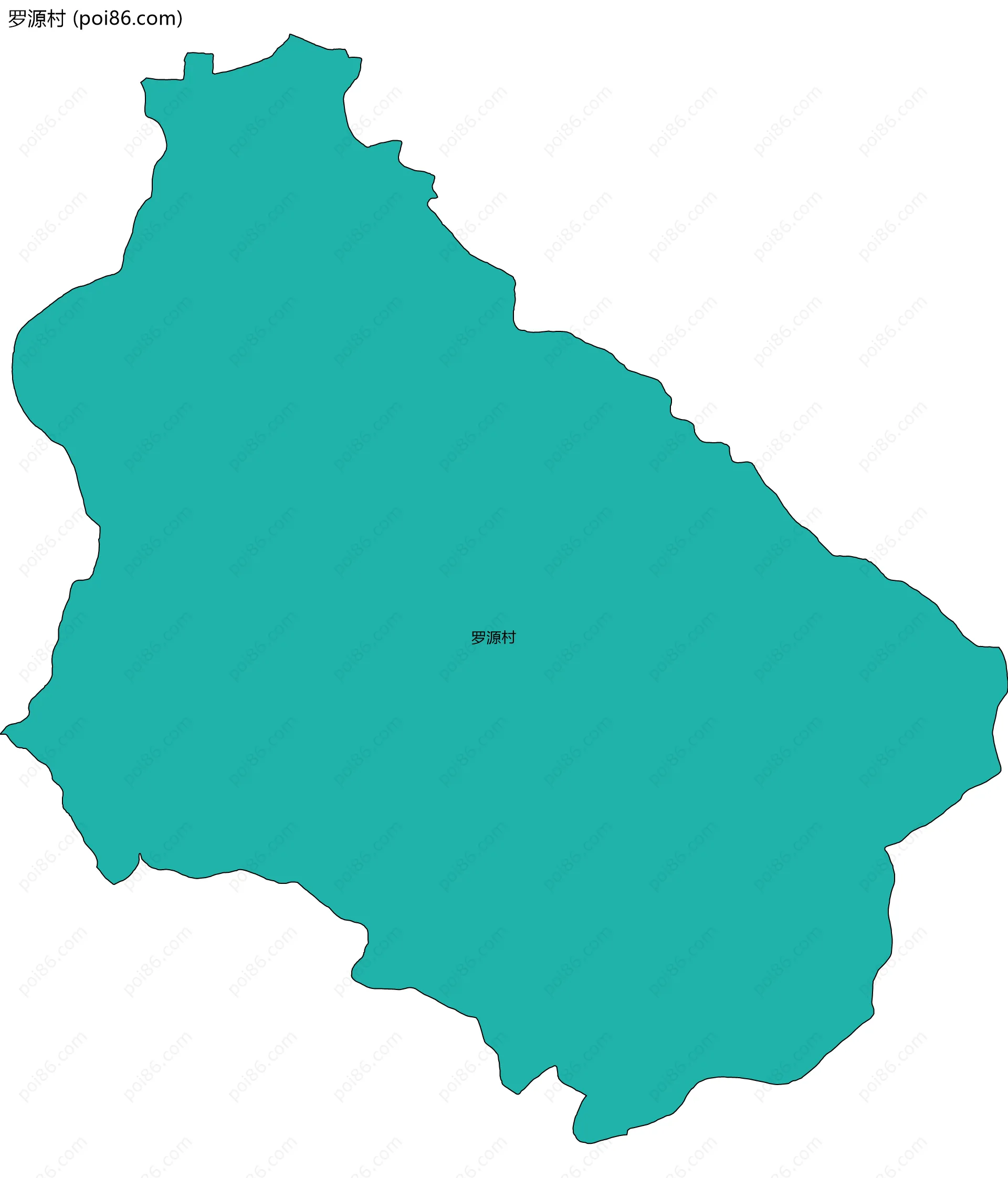 罗源村边界地图