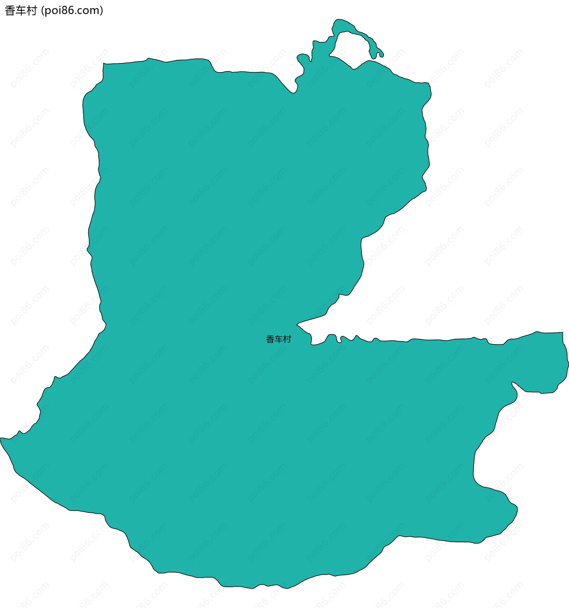 香车村边界地图