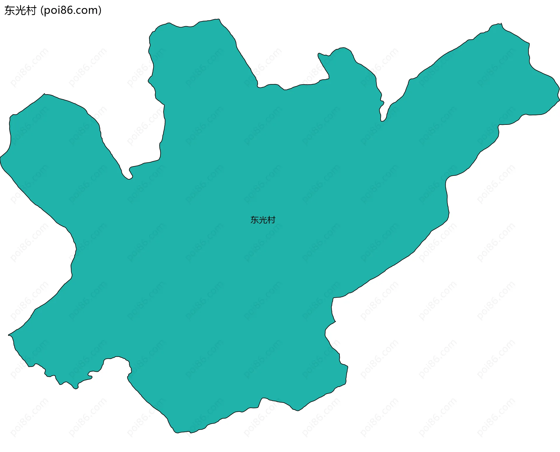 东光村边界地图