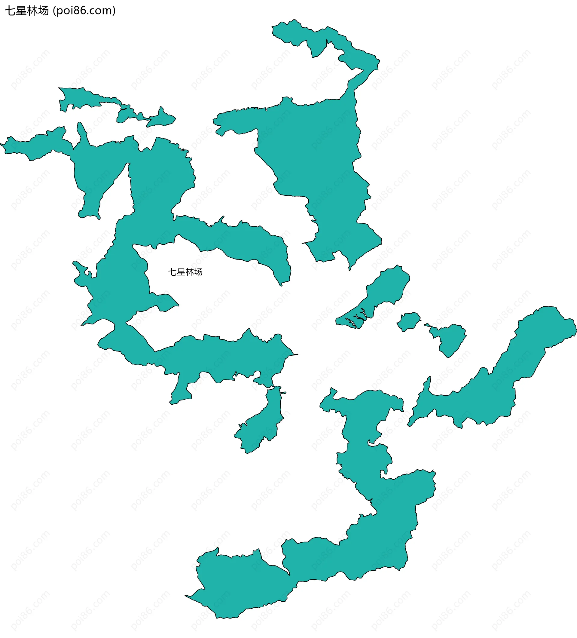 七星林场边界地图