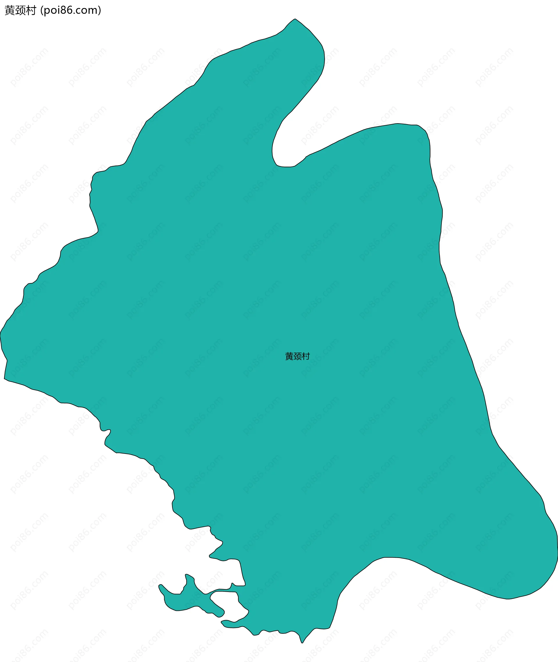 黄颈村边界地图