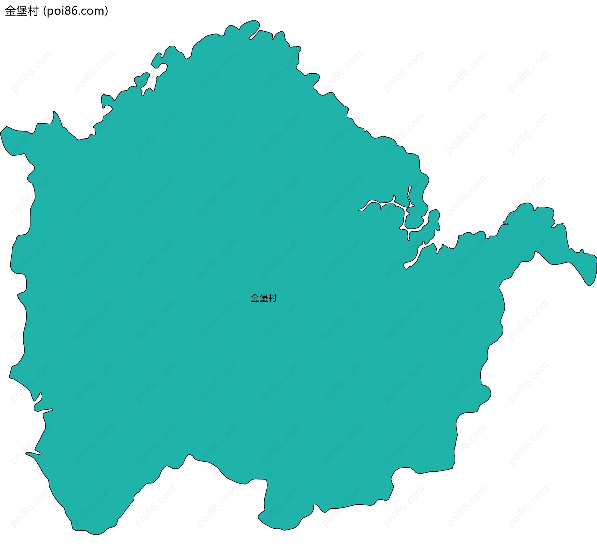 金堡村边界地图