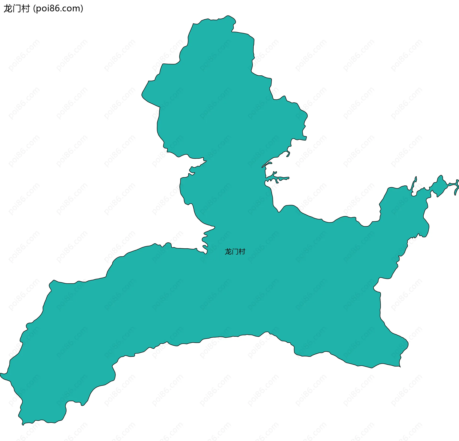 龙门村边界地图