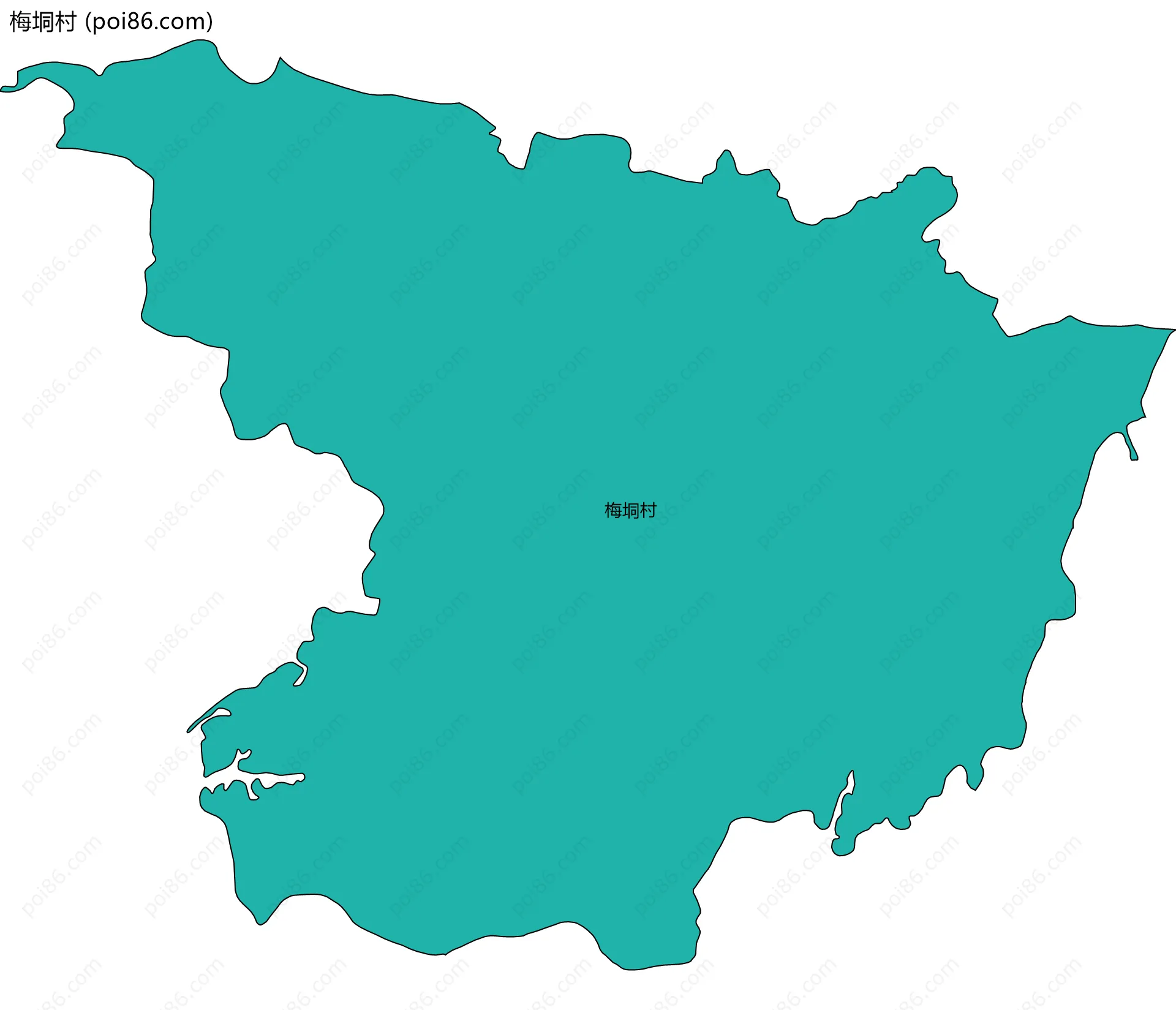 梅垌村边界地图