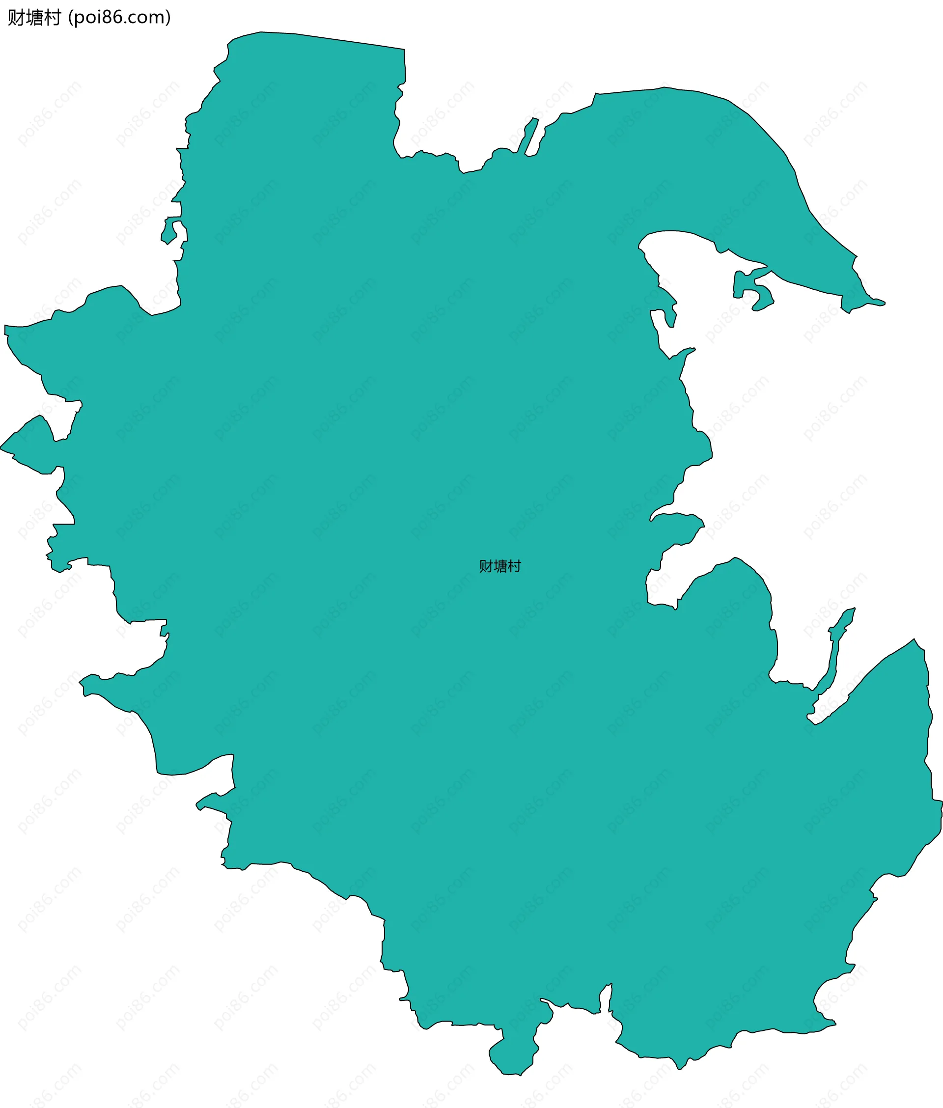 财塘村边界地图