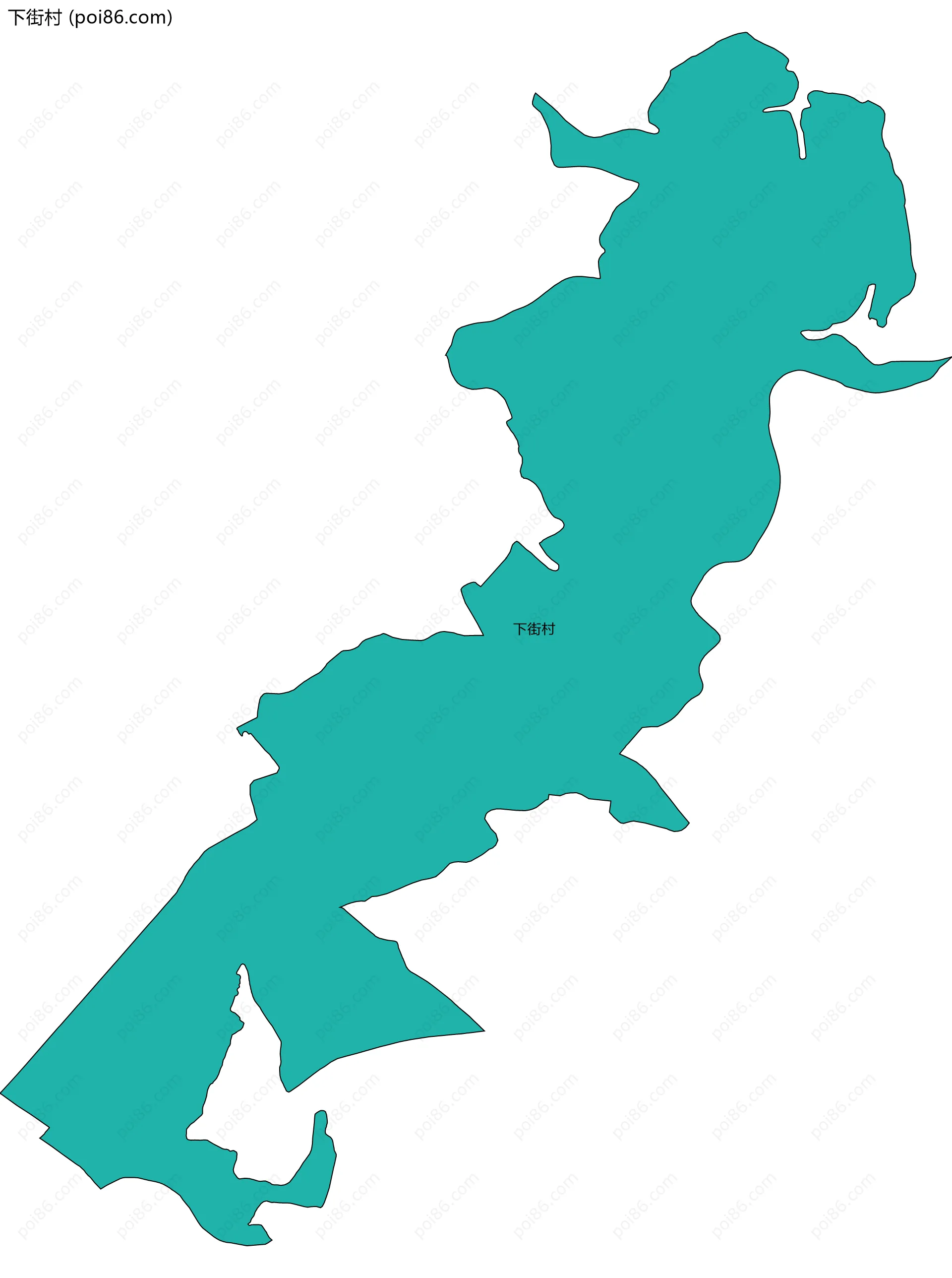 下街村边界地图
