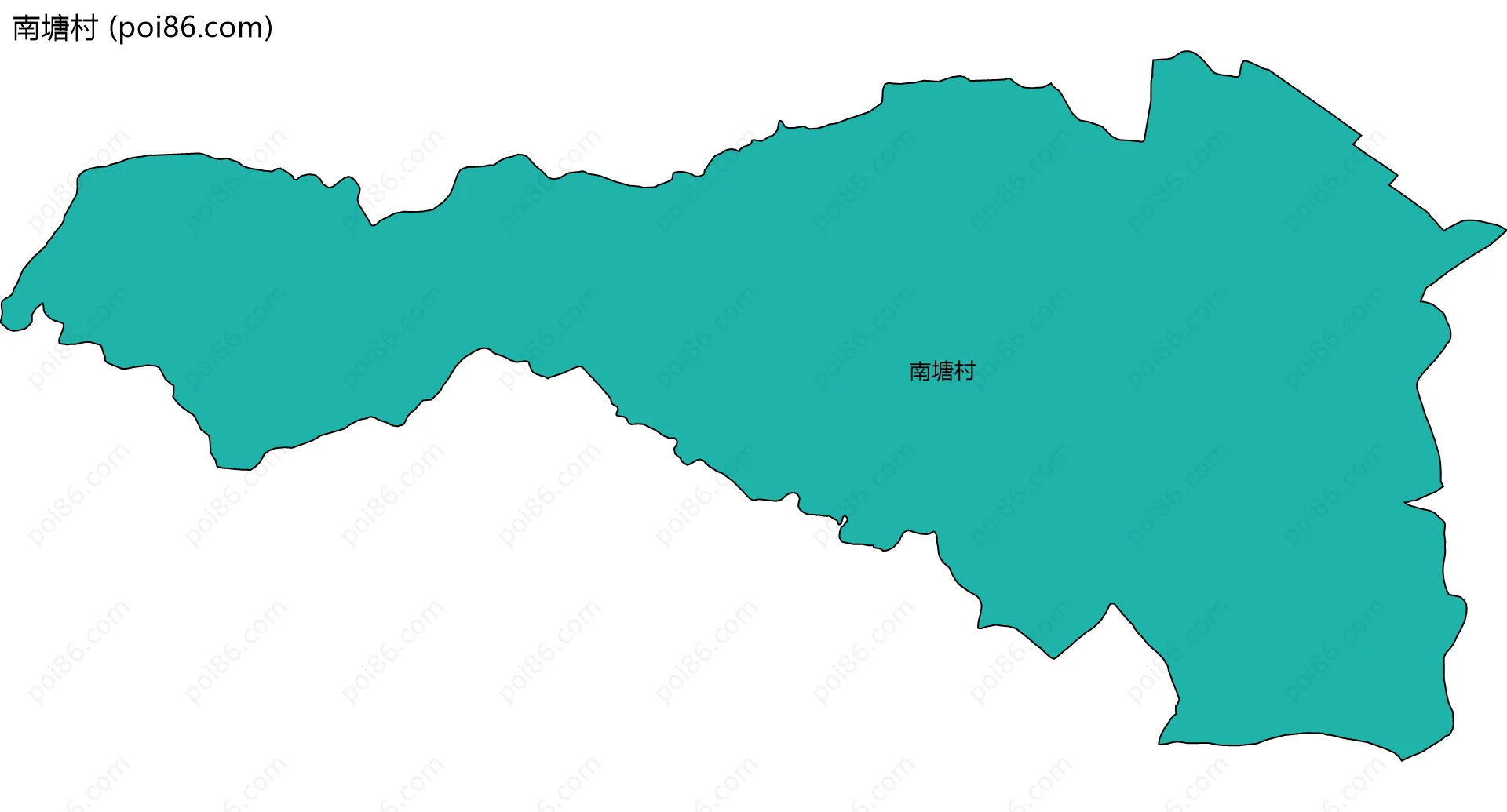 南塘村边界地图