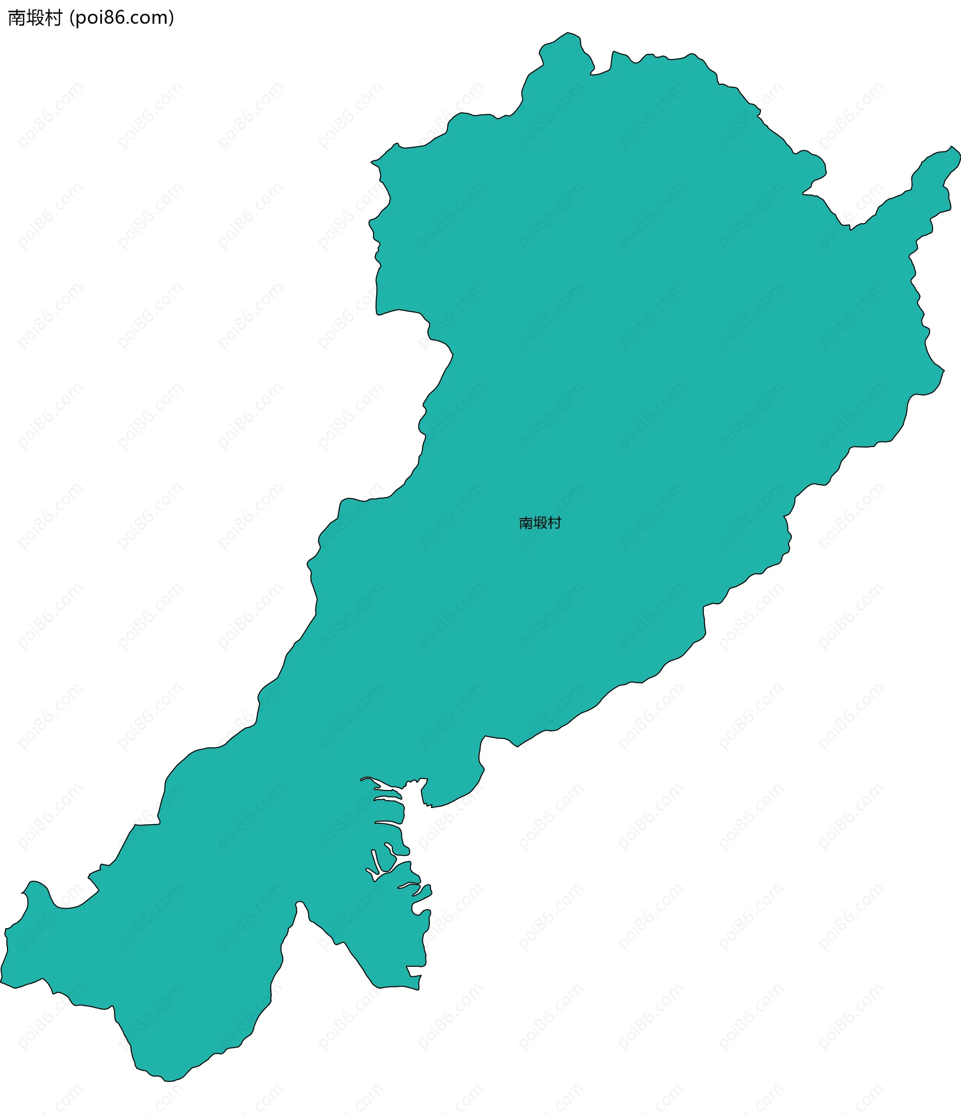 南塅村边界地图