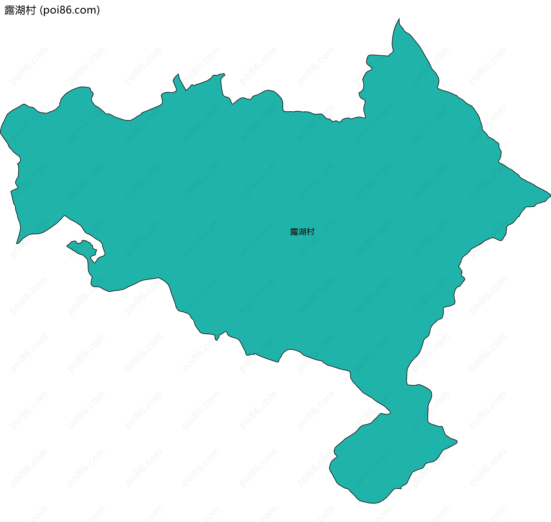 露湖村边界地图