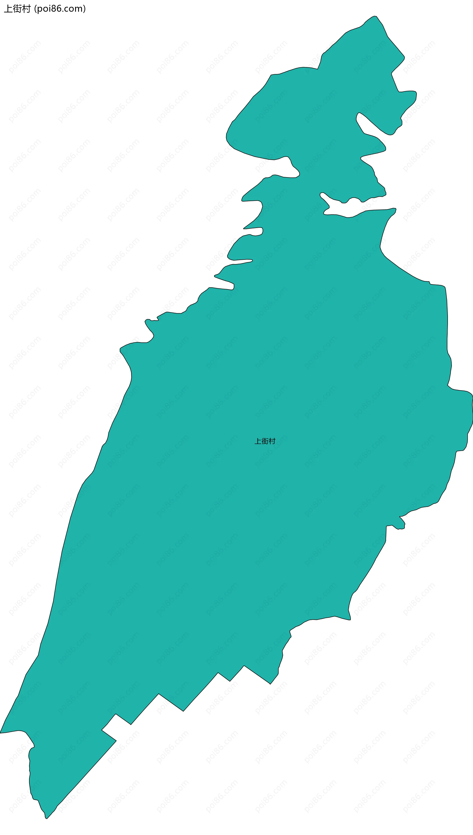 上街村边界地图