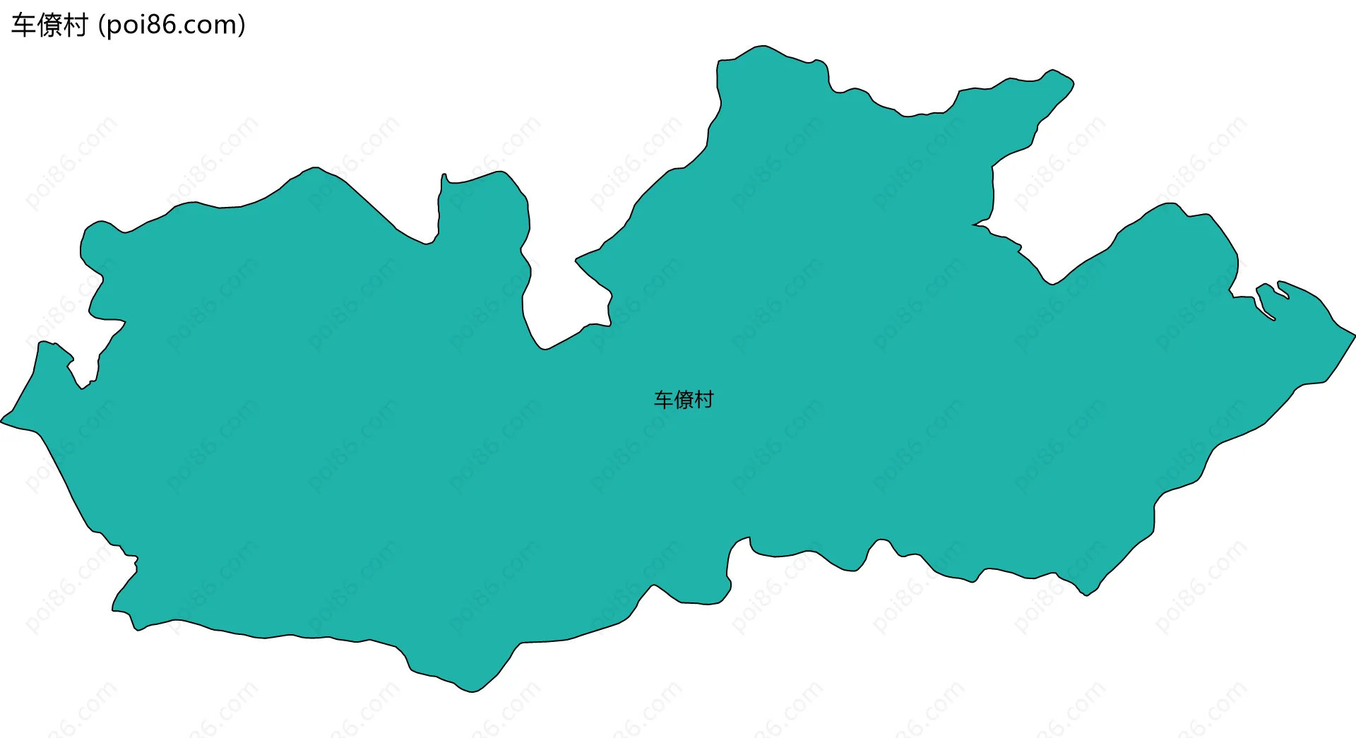 车僚村边界地图